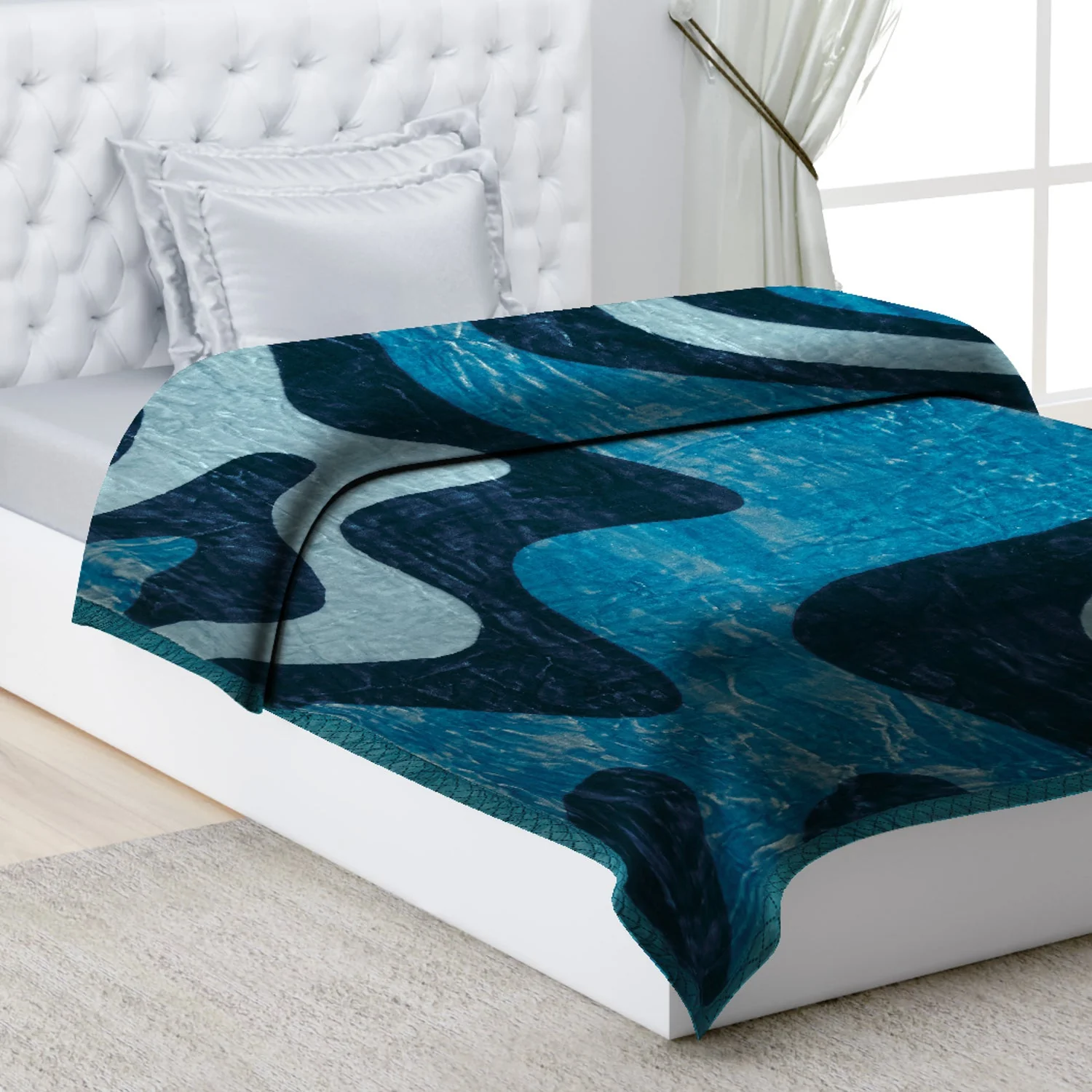 Printed Single Bed 1022 GSM Blanket Lucas 2 Ply (Weight 3.6 kg) - Image 9