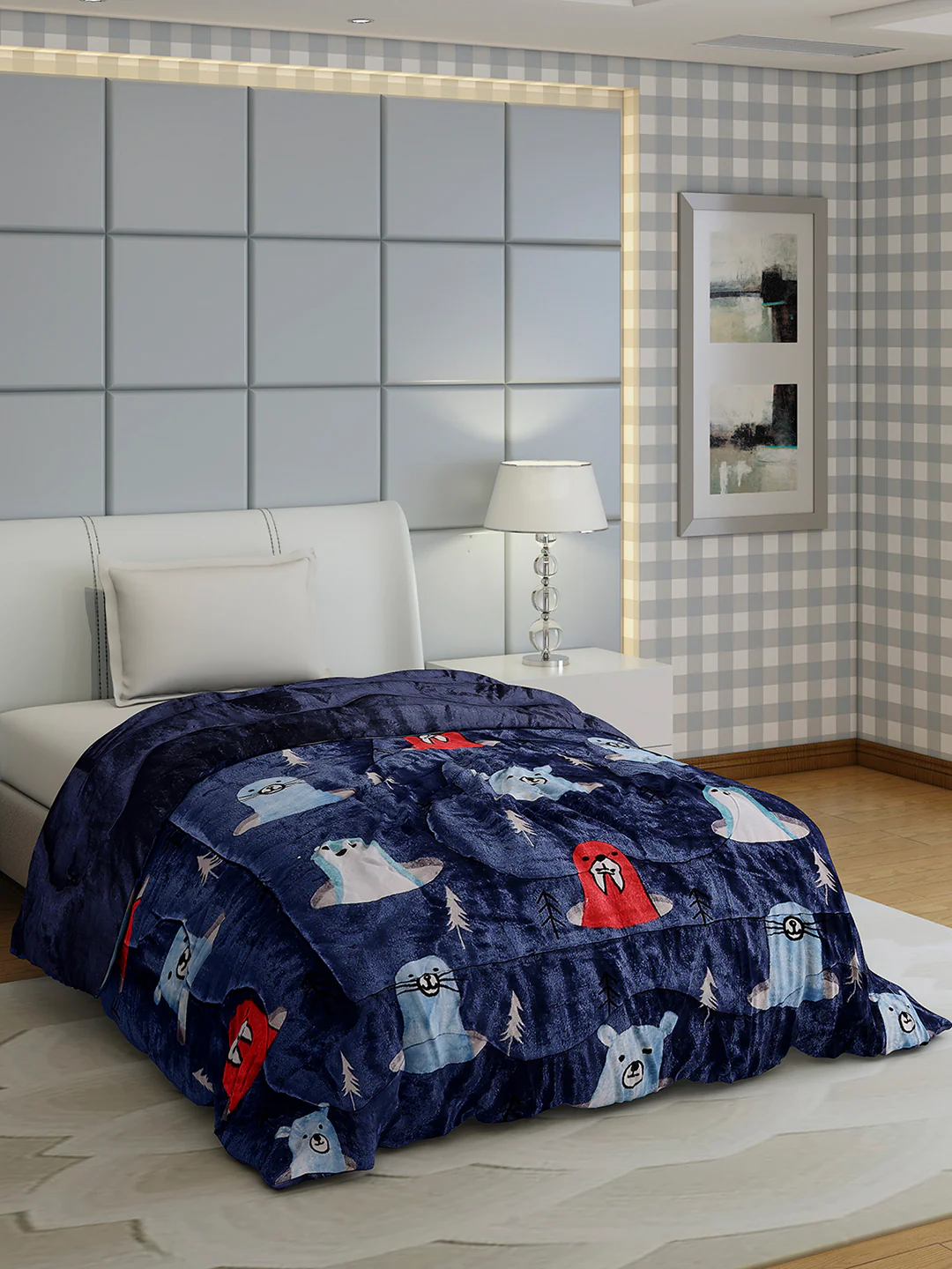 Printed Single Bed 1022 GSM Comforter for Winter - (Ananya) - Image 4