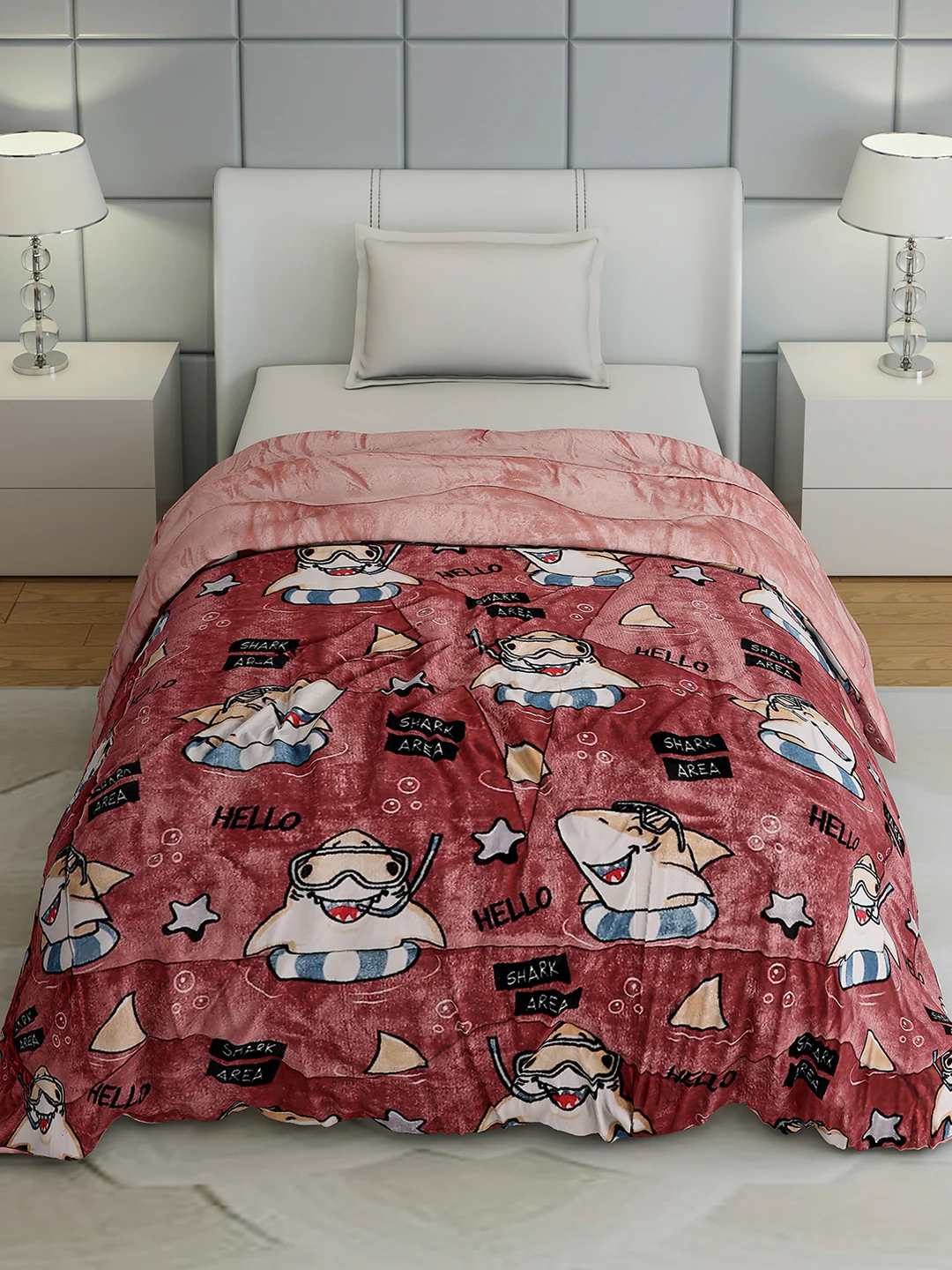 Printed Single Bed 1022 GSM Comforter for Winter - (Ananya) - Image 3
