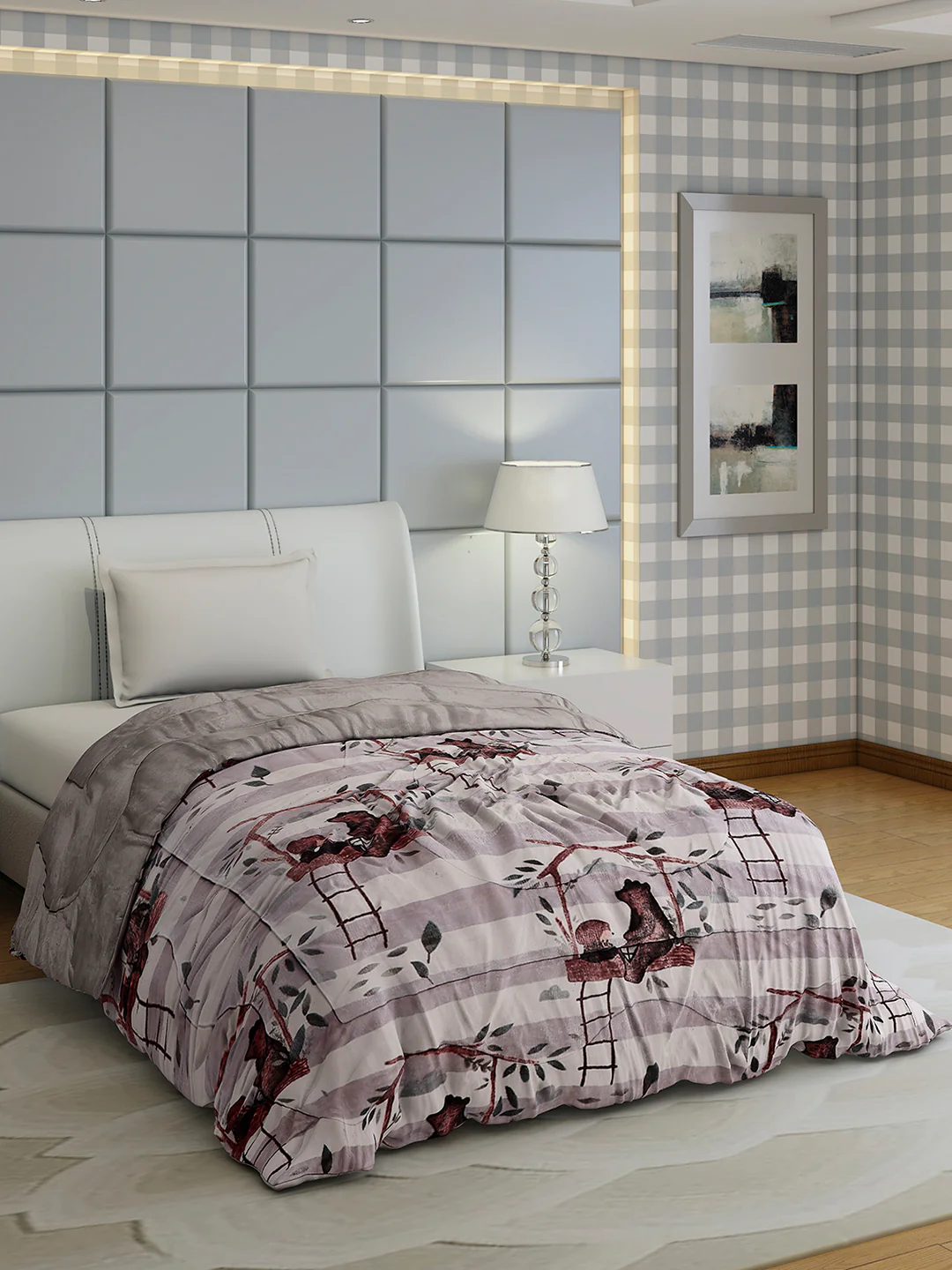 Printed Single Bed 1022 GSM Comforter for Winter - (Ananya) - Image 4