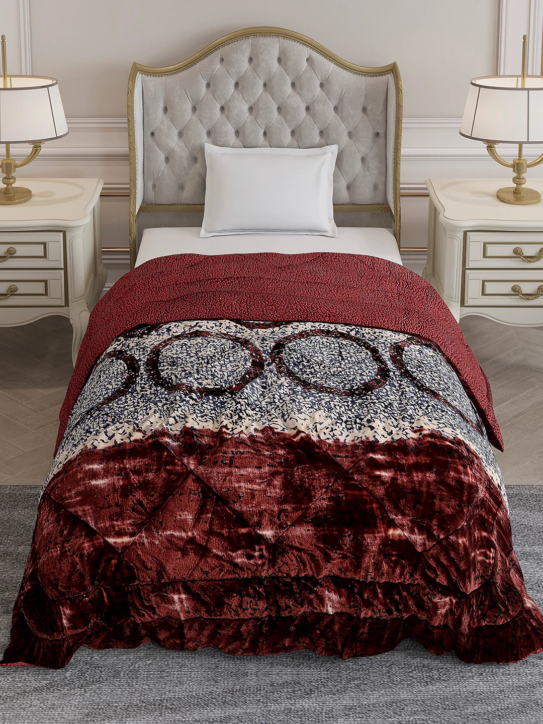 Printed Single Bed 1023 GSM Comforter for Winter - (Ultra) - Image 3