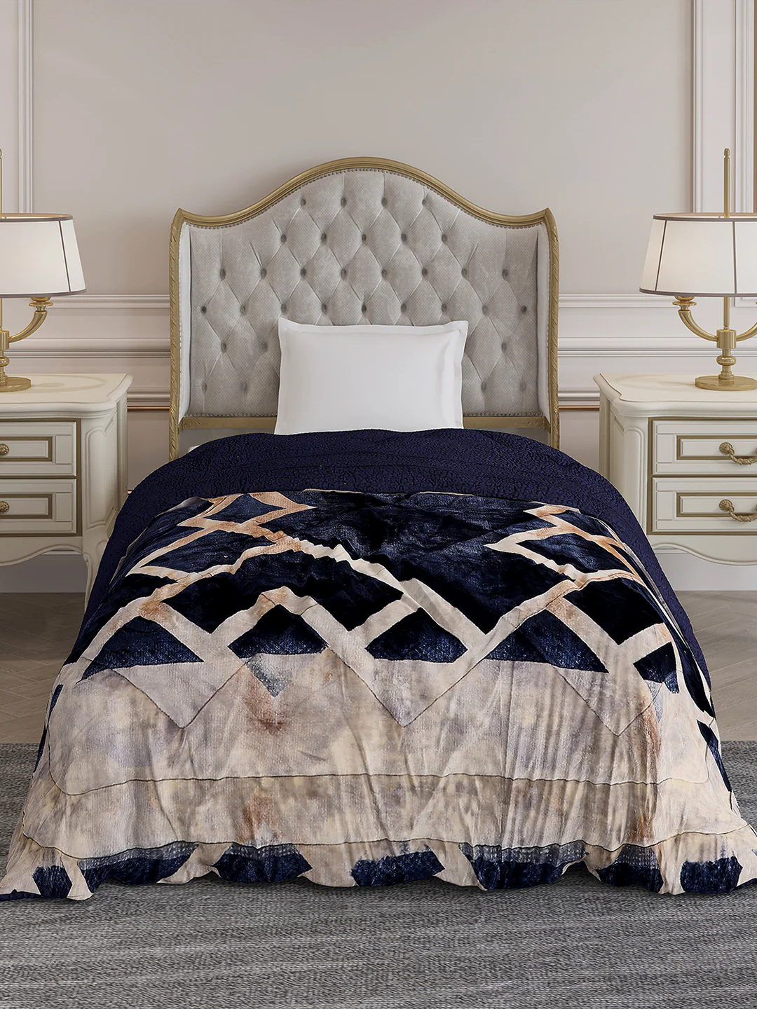 Printed Single Bed 1023 GSM Comforter for Winter - (Ultra) - Image 2
