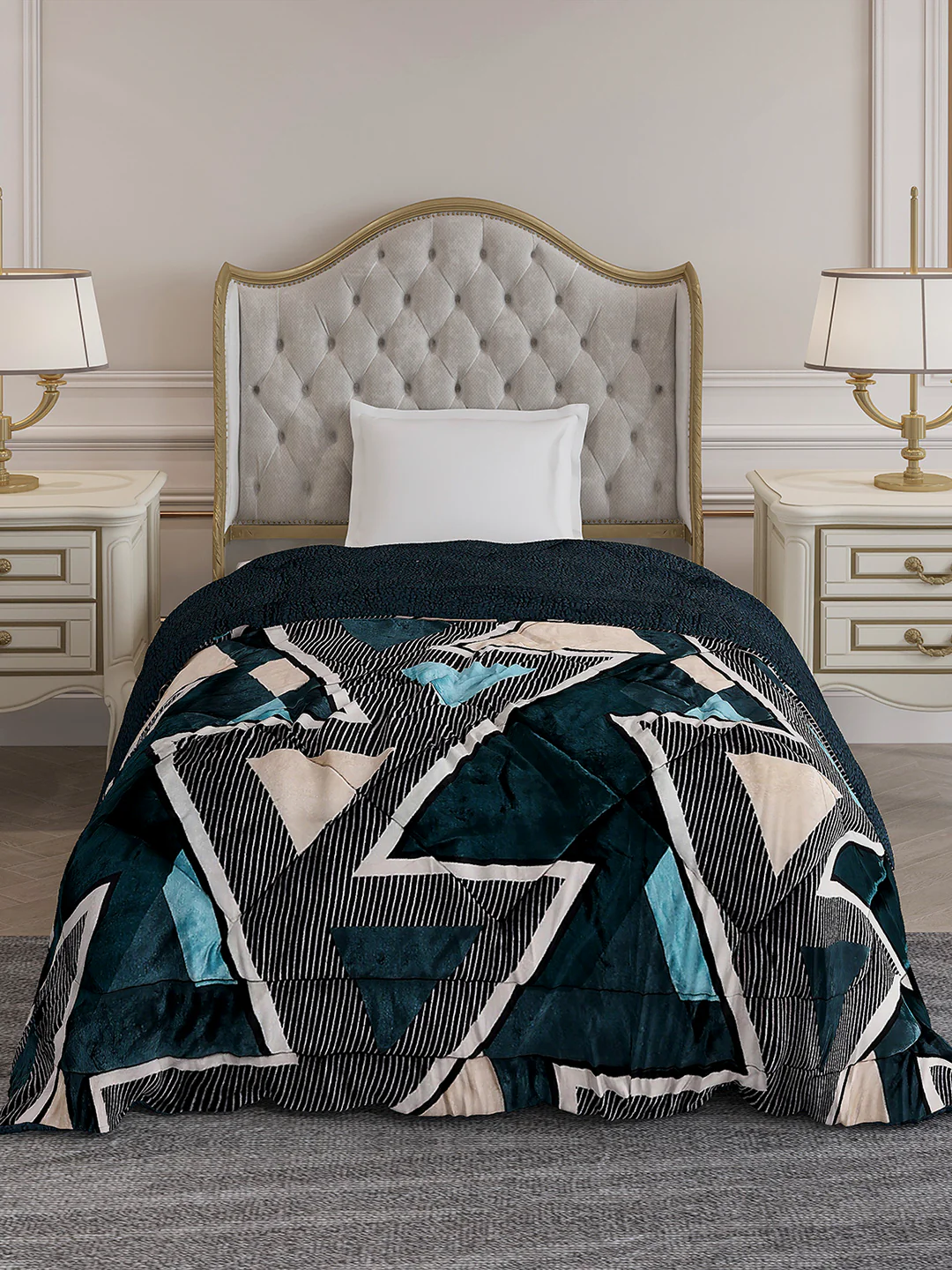 Printed Single Bed 1023 GSM Comforter for Winter - (Ultra) - Image 2