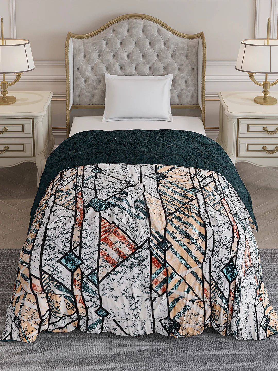 Printed Single Bed 1023 GSM Comforter for Winter - (Ultra) - Image 3