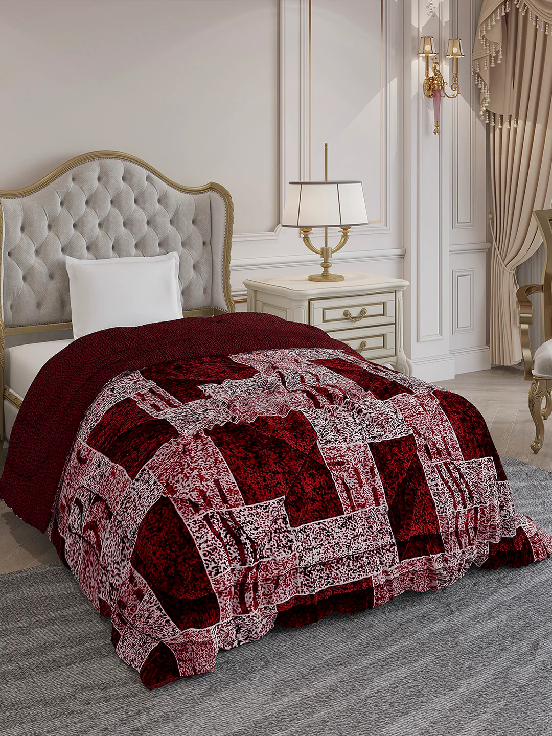 Printed Single Bed 1023 GSM Comforter for Winter - (Ultra) - Image 4