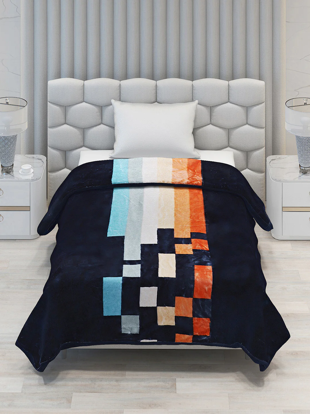 Printed Single Bed 1051 GSM Blanket Bling 2 Ply (Weight 3.7 kg) - Image 3