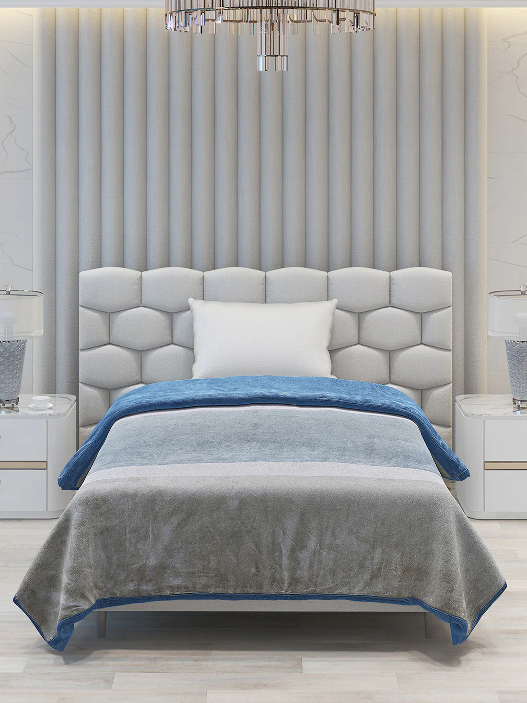 Printed Single Bed 1051 GSM Blanket Bling 2 Ply (Weight 3.7 kg) - Image 2