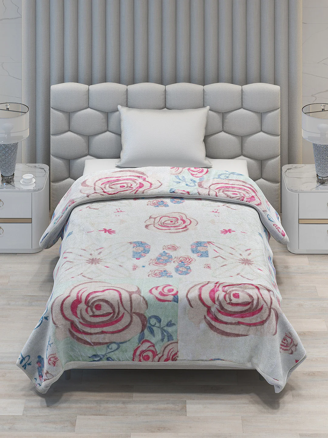 Printed Single Bed 1051 GSM Blanket Bling 2 Ply (Weight 3.7 kg) - Image 3