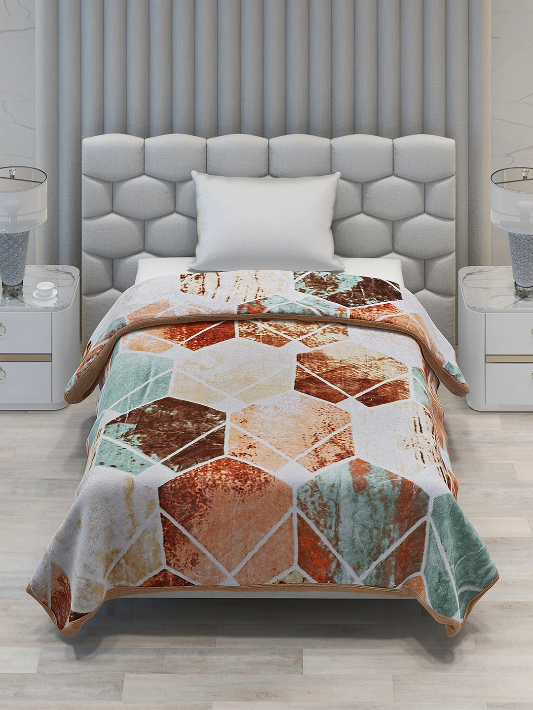 Printed Single Bed 1051 GSM Blanket Bling 2 Ply (Weight 3.7 kg) - Image 3