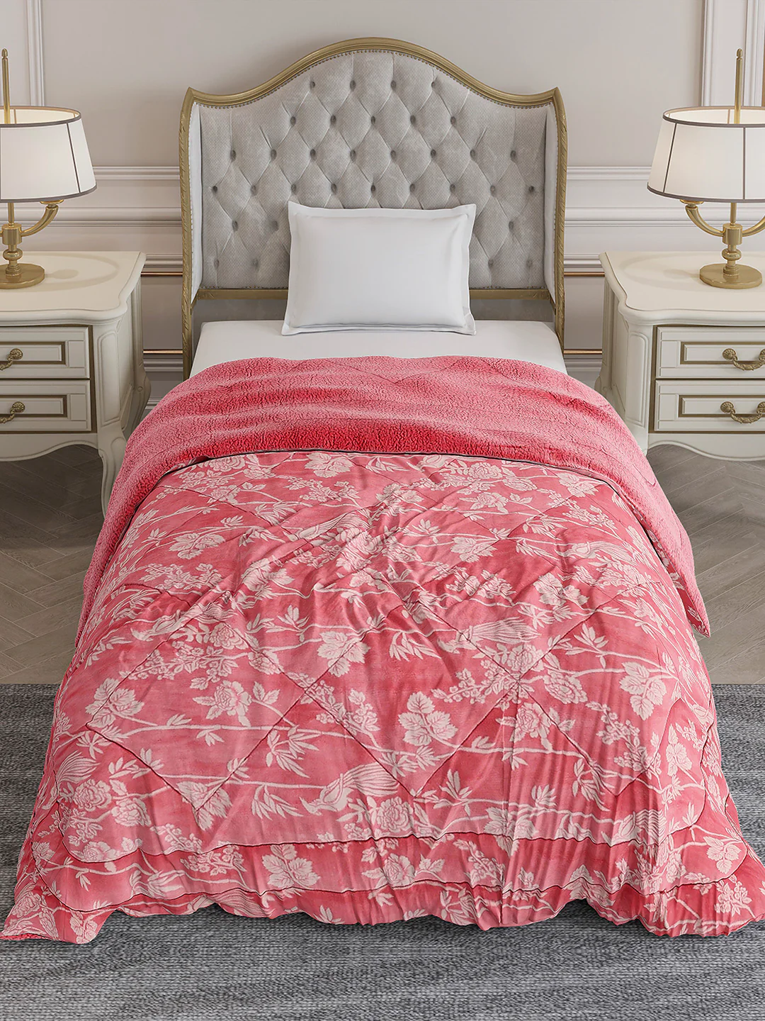Printed Single Bed 1114 GSM Comforter for Winter - (Nixie) - Image 3