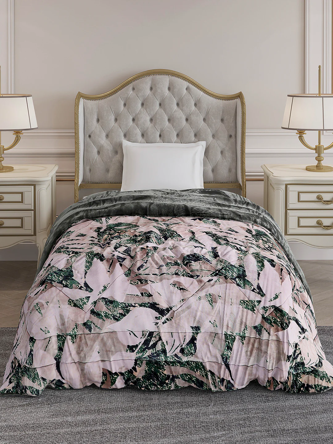 Printed Single Bed 1155 GSM Comforter for Winter - (Dixie) - Image 2
