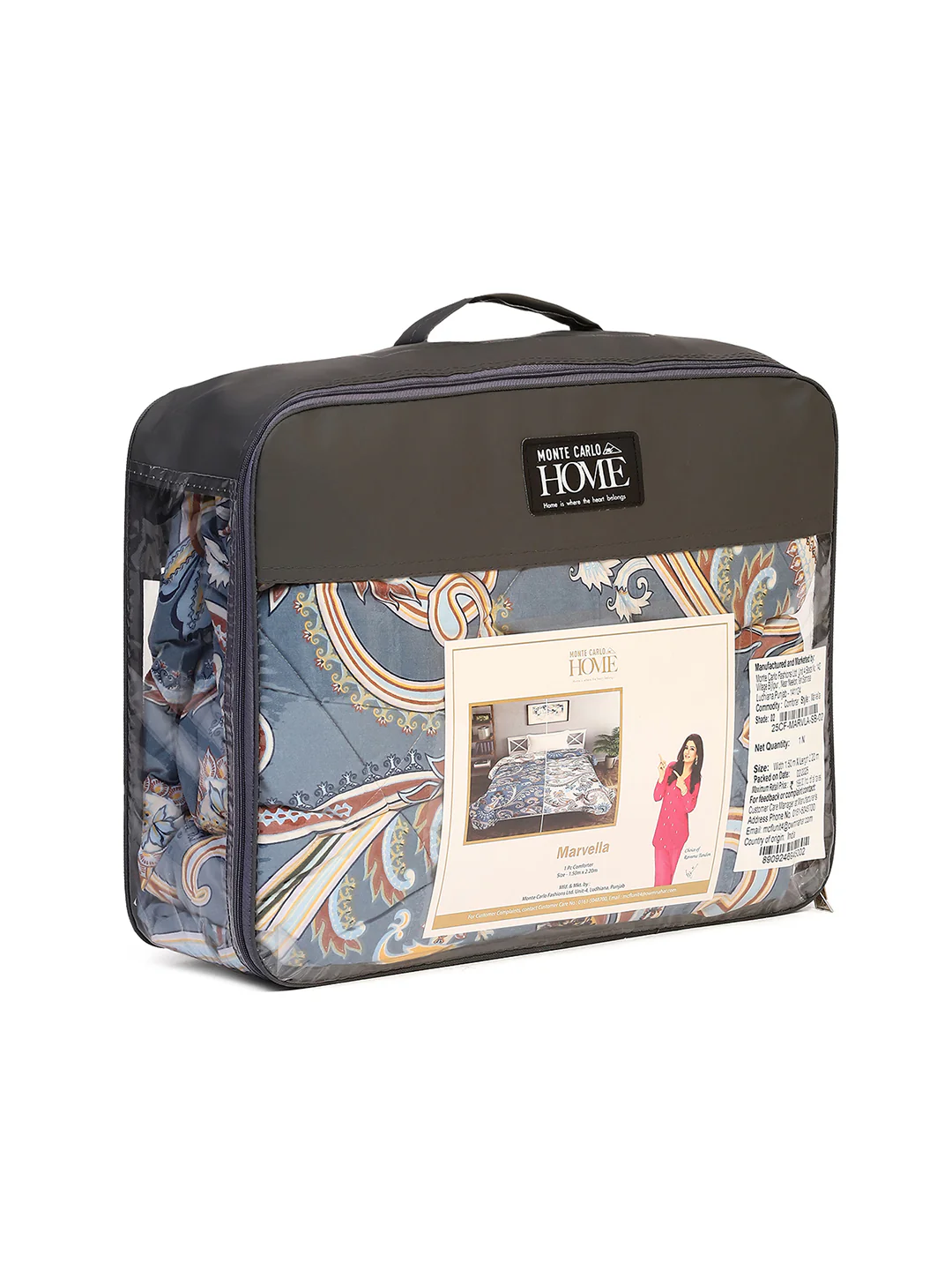 Printed Single Bed 120 GSM Comforter for AC Room - (Marvla) - Image 12