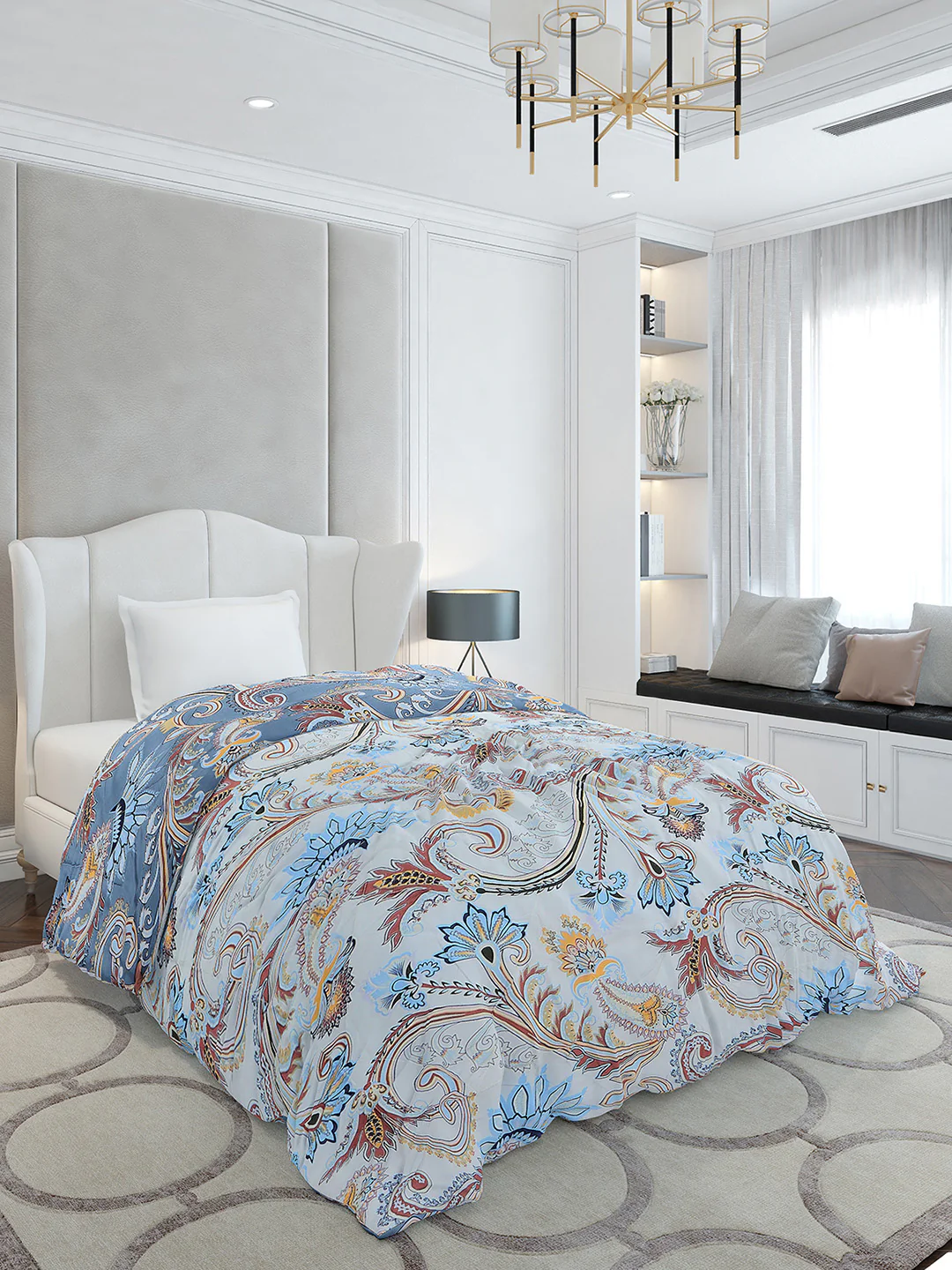 Printed Single Bed 120 GSM Comforter for AC Room - (Marvla) - Image 5