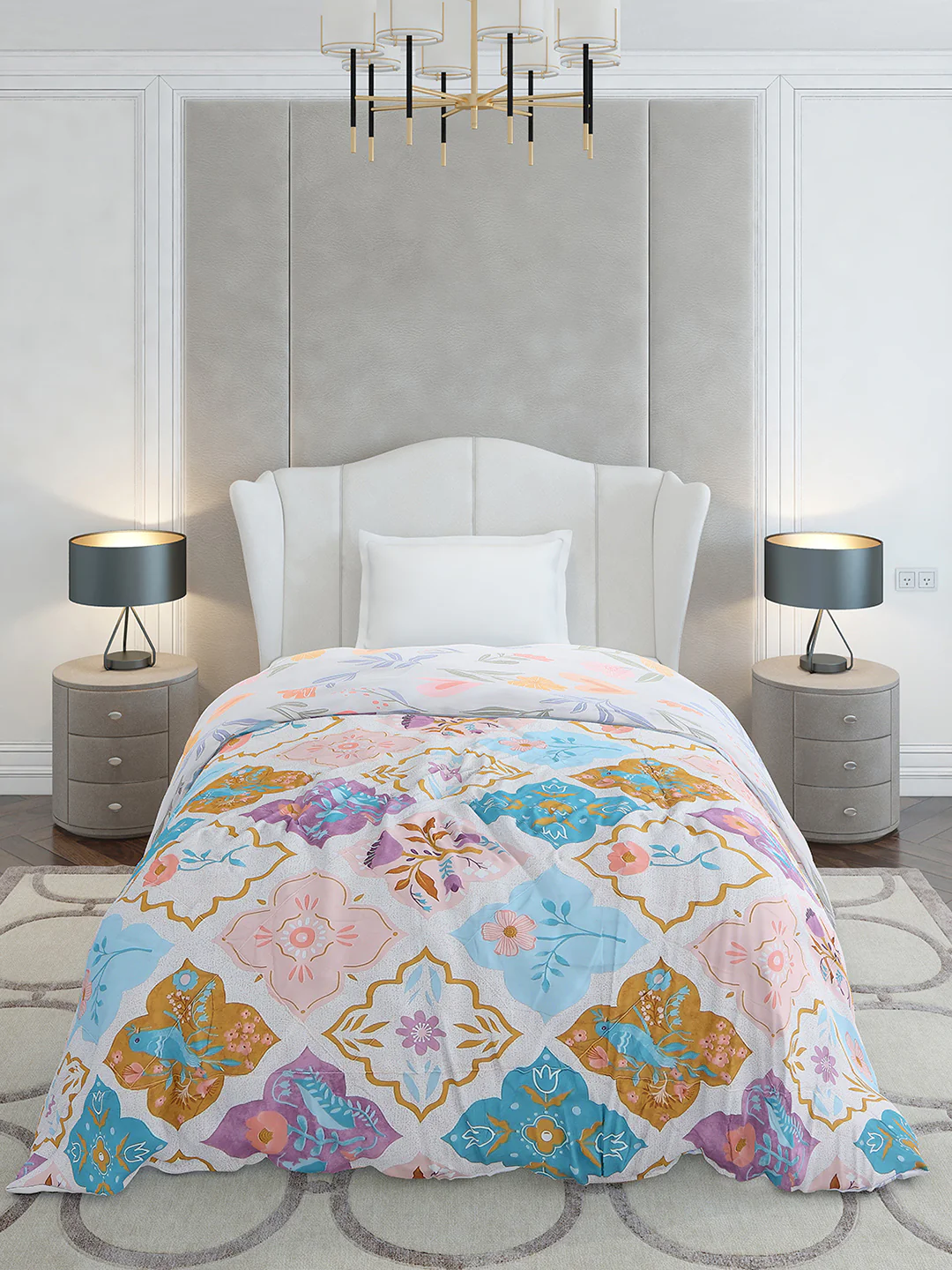 Printed Single Bed 120 GSM Comforter for AC Room - (Marvla) - Image 2