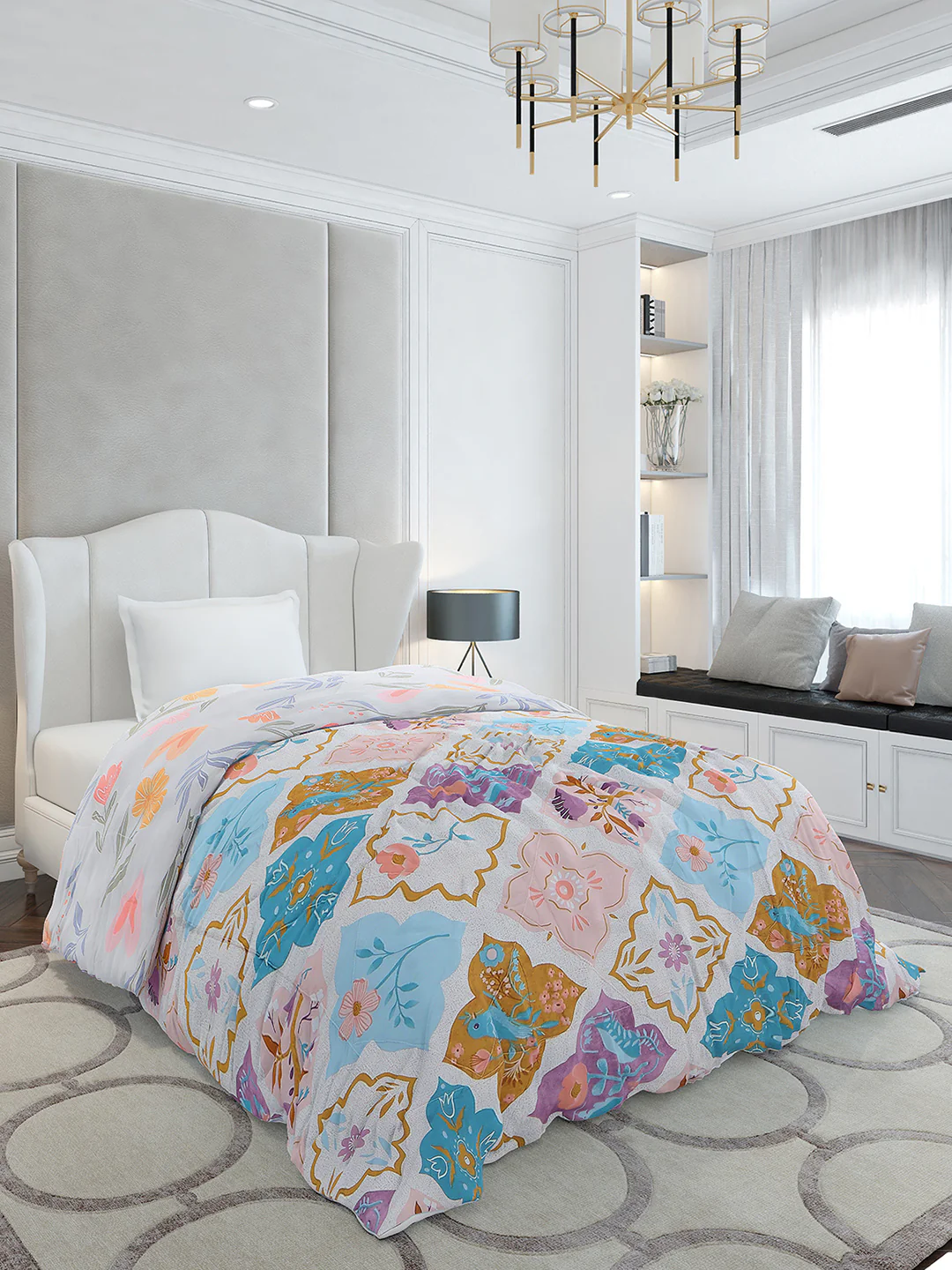 Printed Single Bed 120 GSM Comforter for AC Room - (Marvla) - Image 4