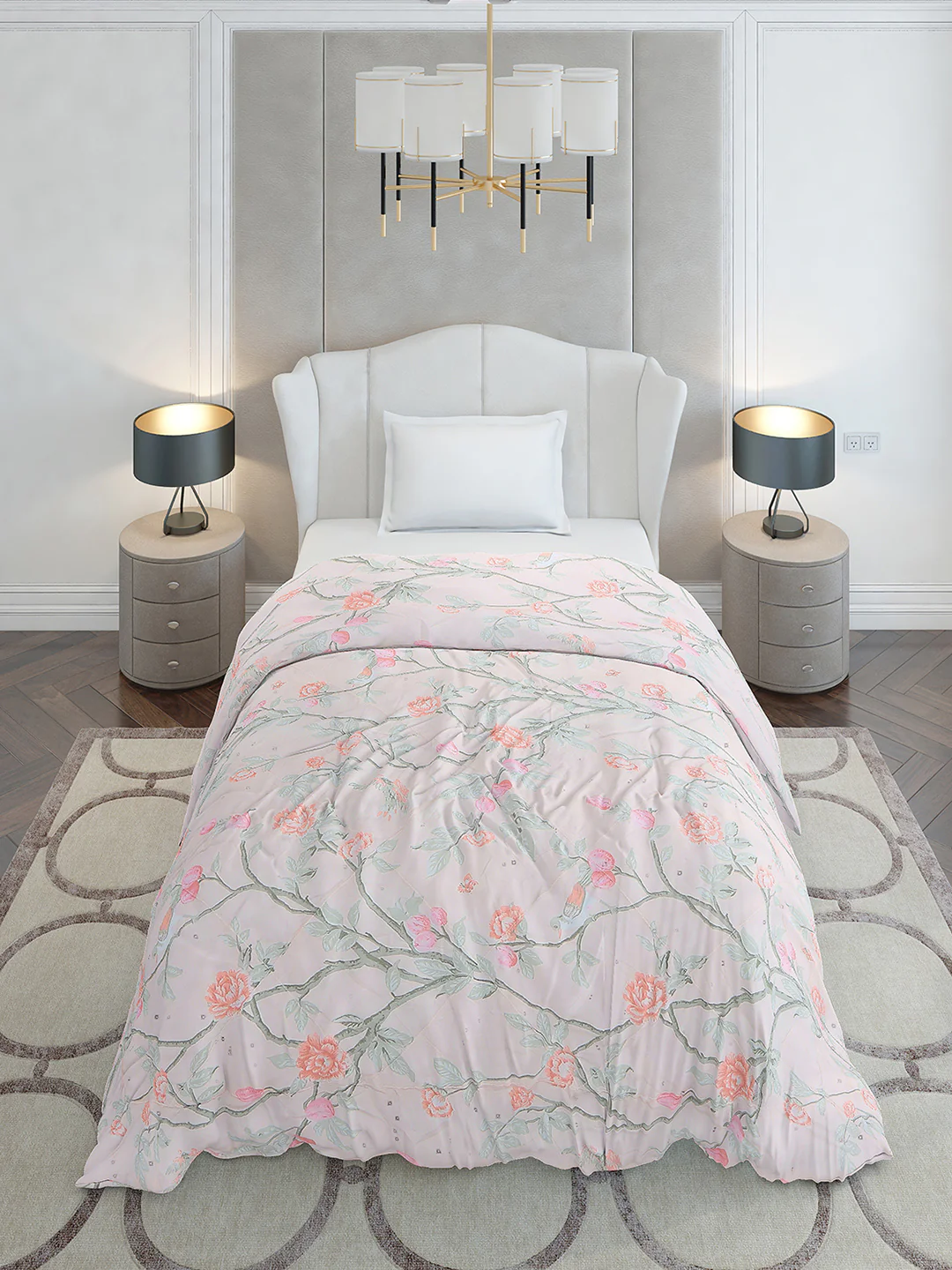 Printed Single Bed 120 GSM Comforter for AC Room - (Marvla) - Image 3