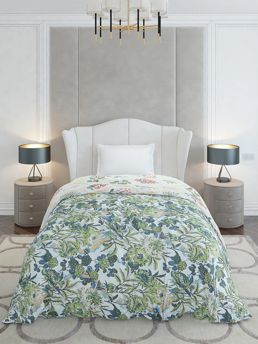 Printed Single Bed 120 GSM Comforter for AC Room - (Marvla) - Image 2