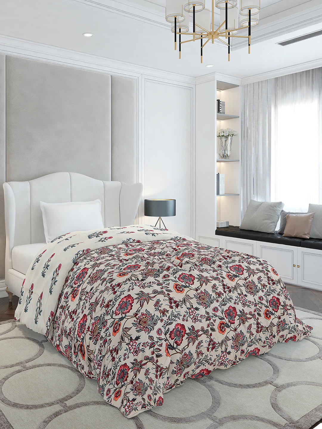 Printed Single Bed 120 GSM Comforter for AC Room - (Marvla) - Image 4