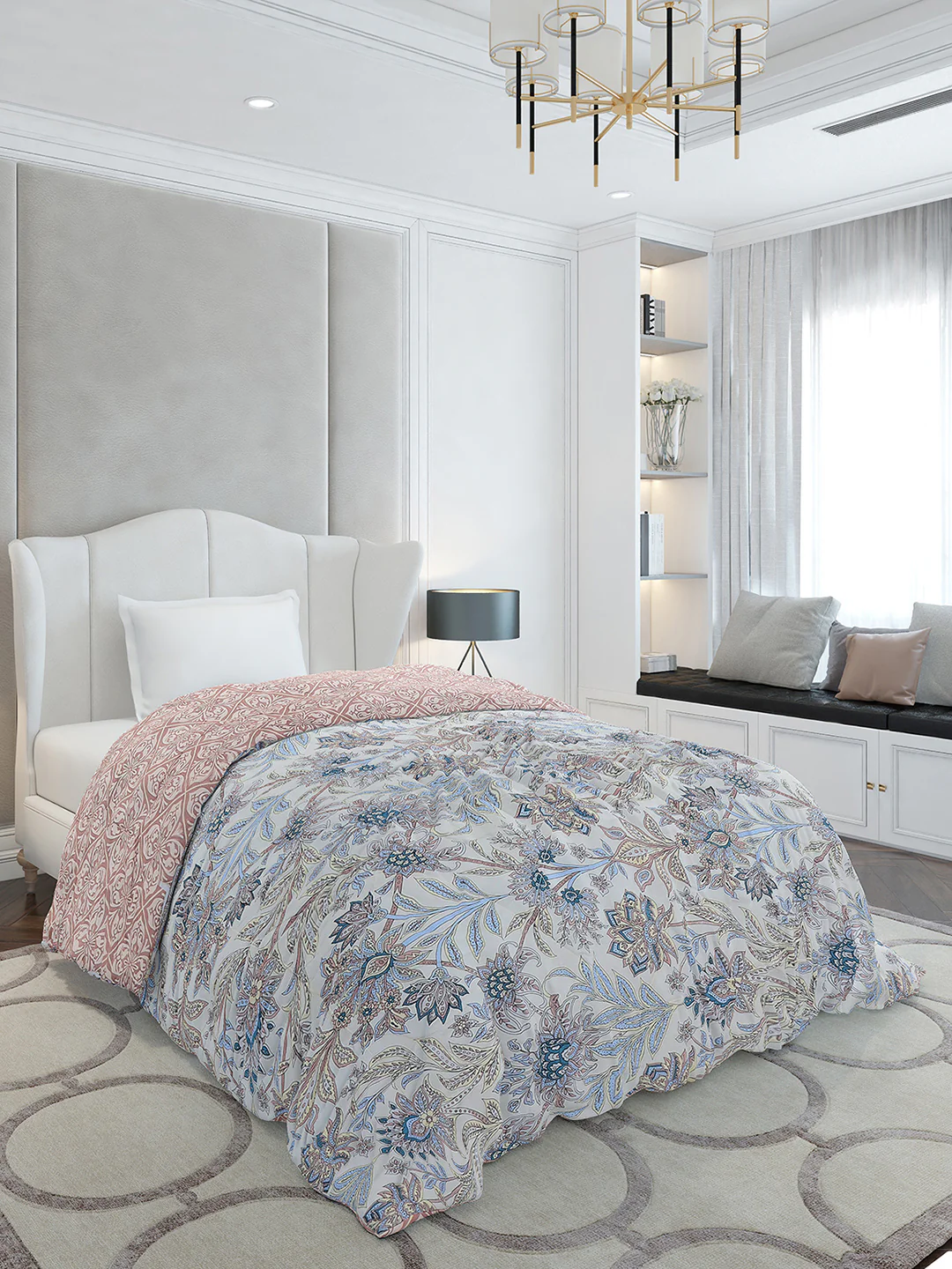 Printed Single Bed 120 GSM Comforter for AC Room - (Marvla) - Image 4