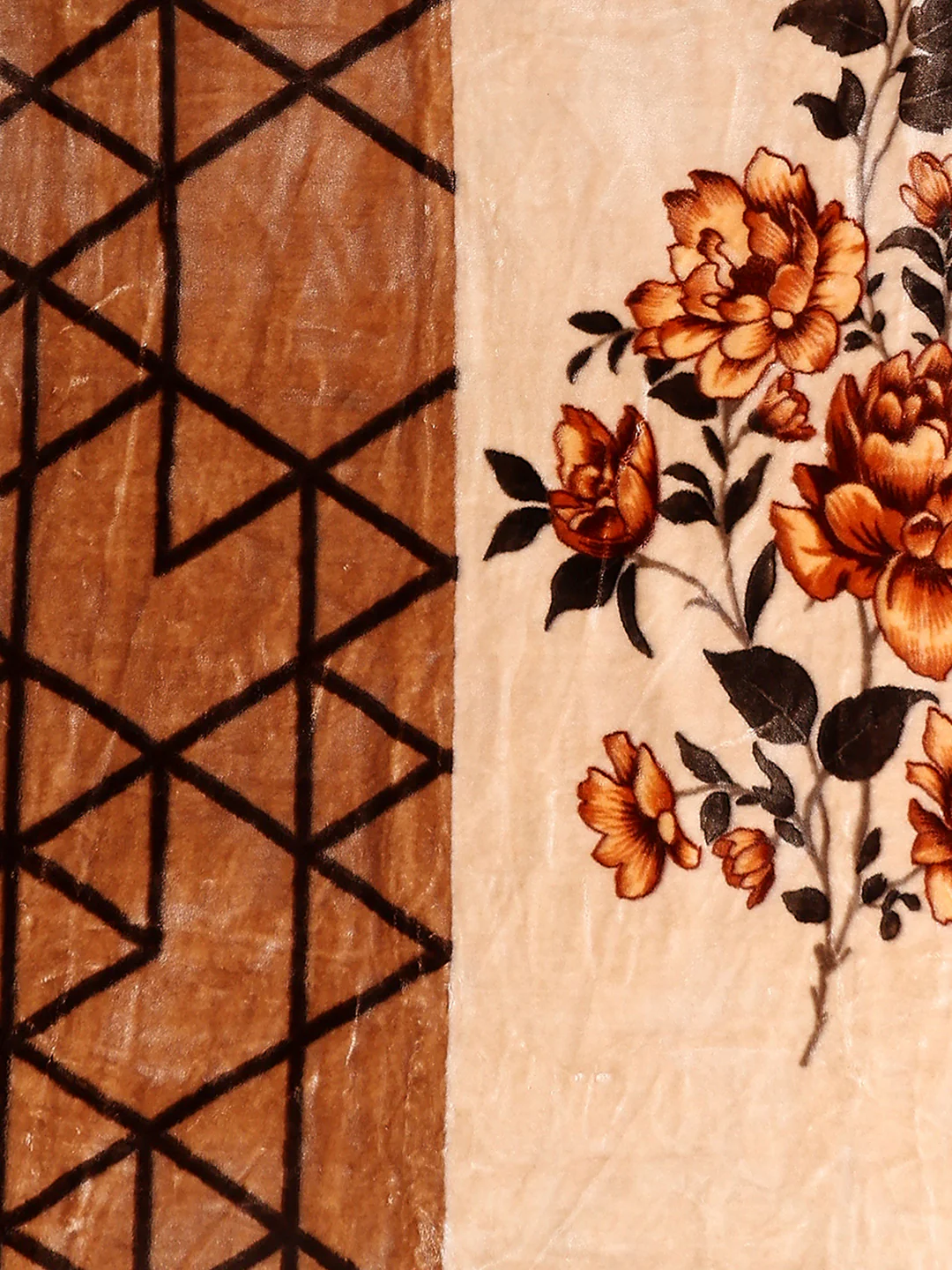 Printed Single Bed 2 Ply, 895 GSM Blanket for Heavy Winter - (Lavish Pvc) - Image 6