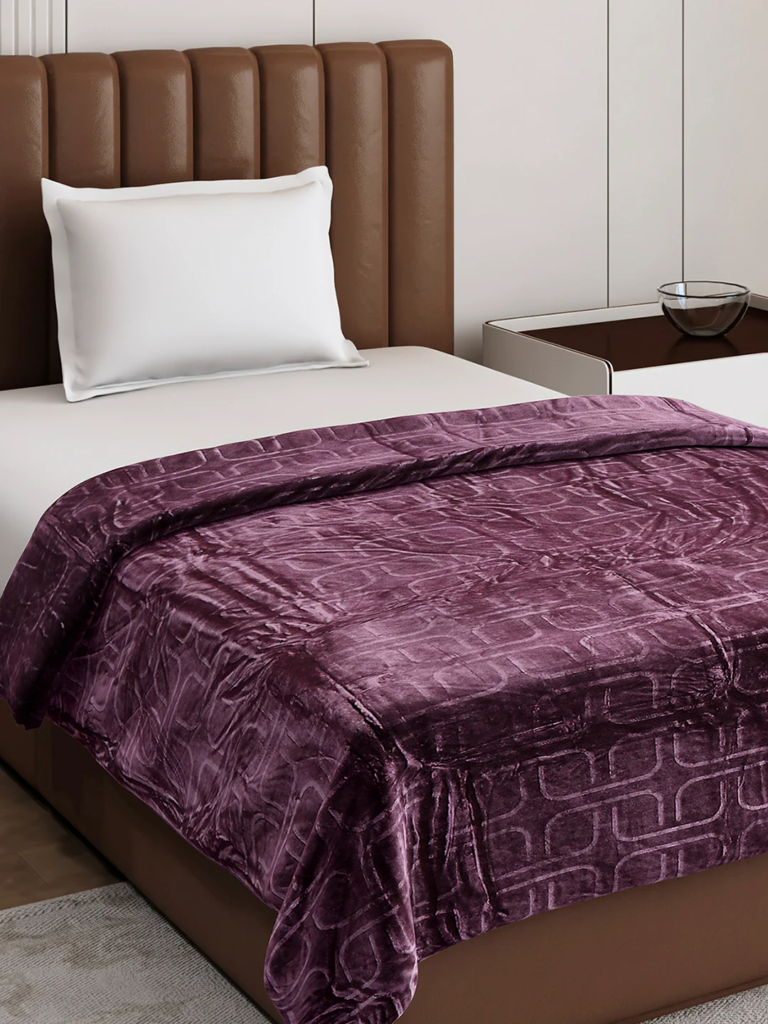 Printed Single Bed 210 GSM Blanket for AC Room - (Terra) - Image 4