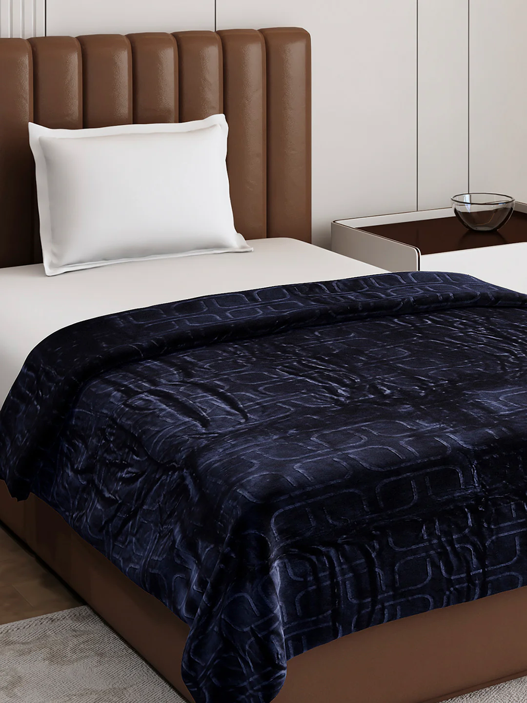 Printed Single Bed 210 GSM Blanket for AC Room - (Terra) - Image 4
