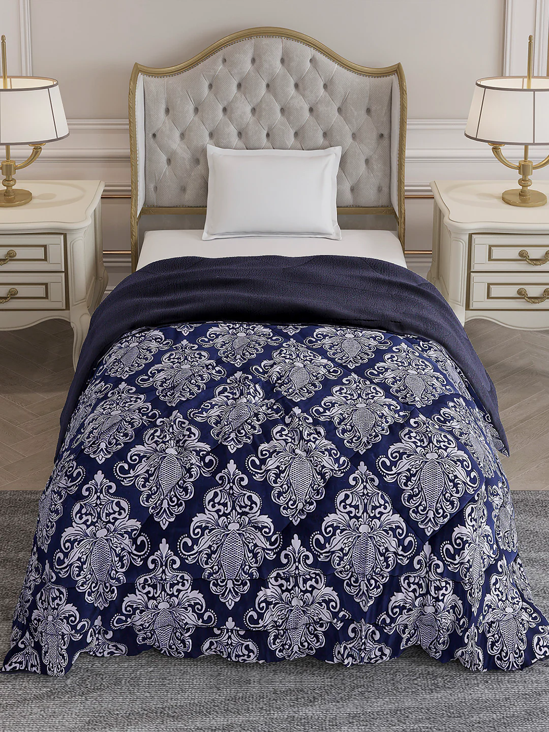 Printed Single Bed 210 GSM Comforter for Mild Winter (Nixie), Weight 660 gm - Image 3