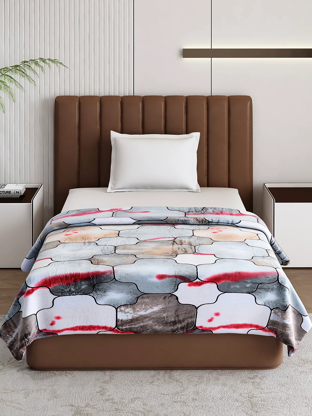Printed Single Bed 233 GSM Blanket for AC Room - (Fuzzy) - Image 3