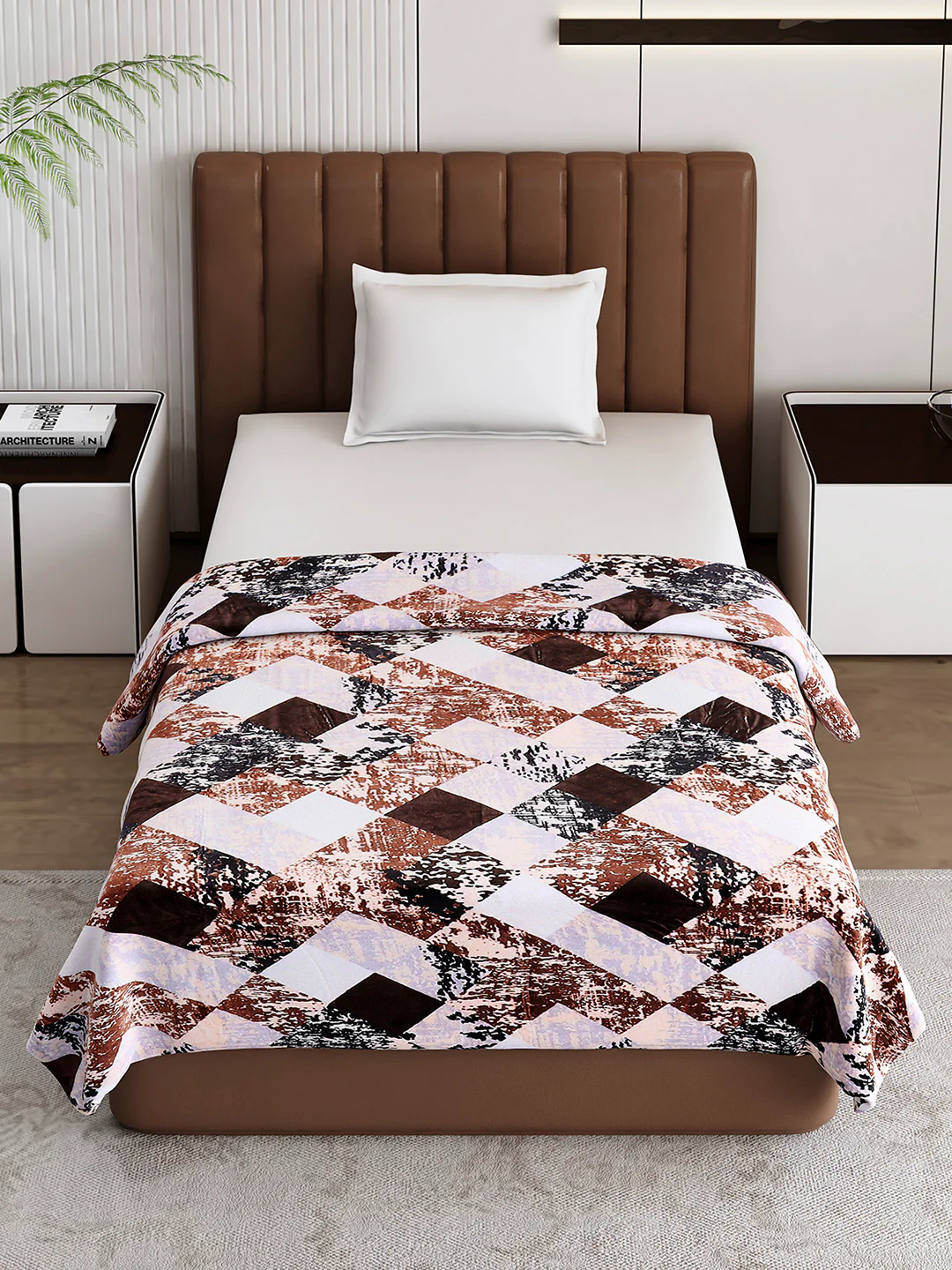 Printed Single Bed 233 GSM Blanket for AC Room - (Fuzzy) - Image 2