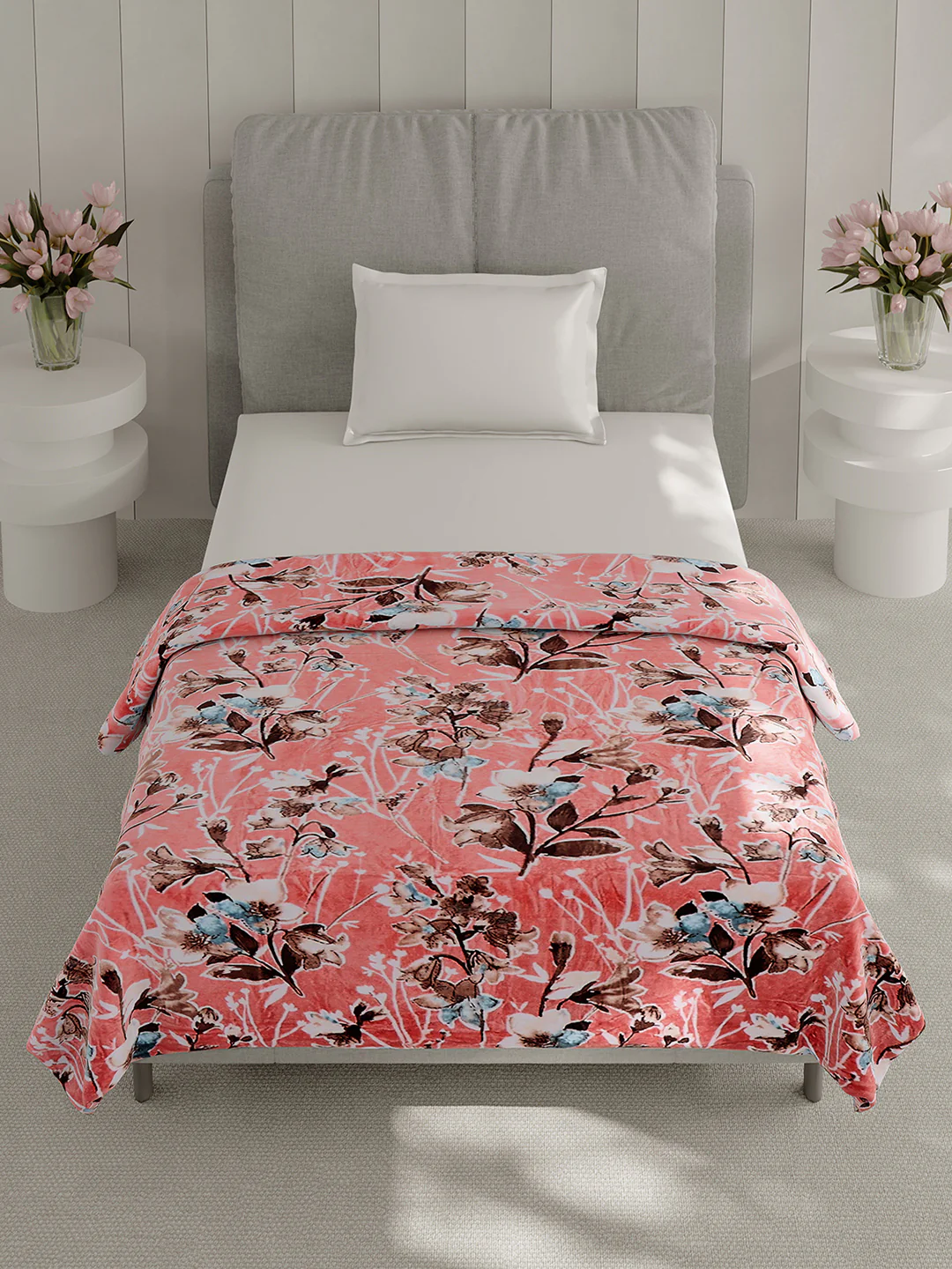 Printed Single Bed 240 GSM Blanket for AC Room - (Fuzzy) - Image 2