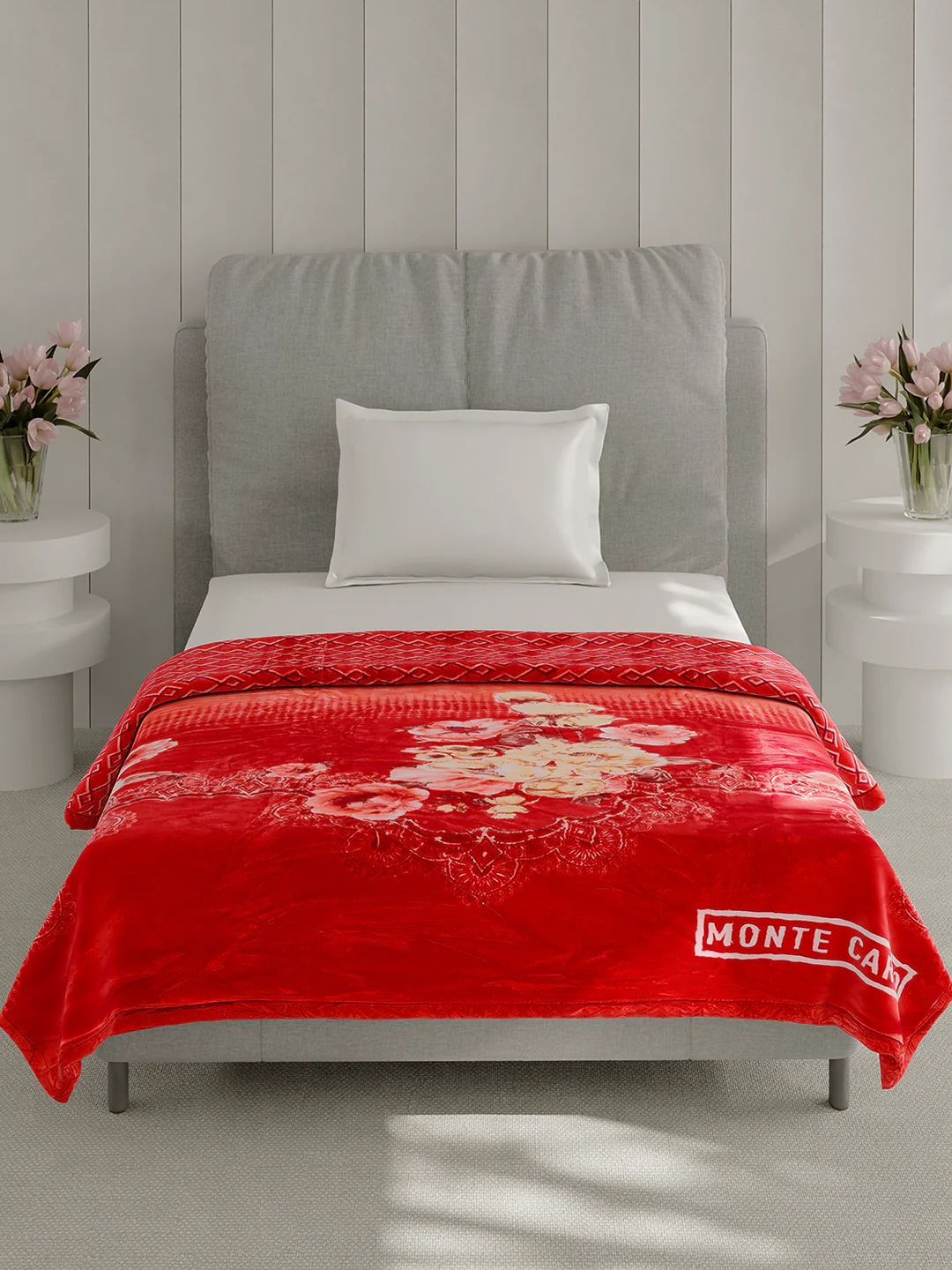 Printed Single Bed 3 Ply, 909 GSM Blanket for Heavy Winter - (Umang) - Image 2