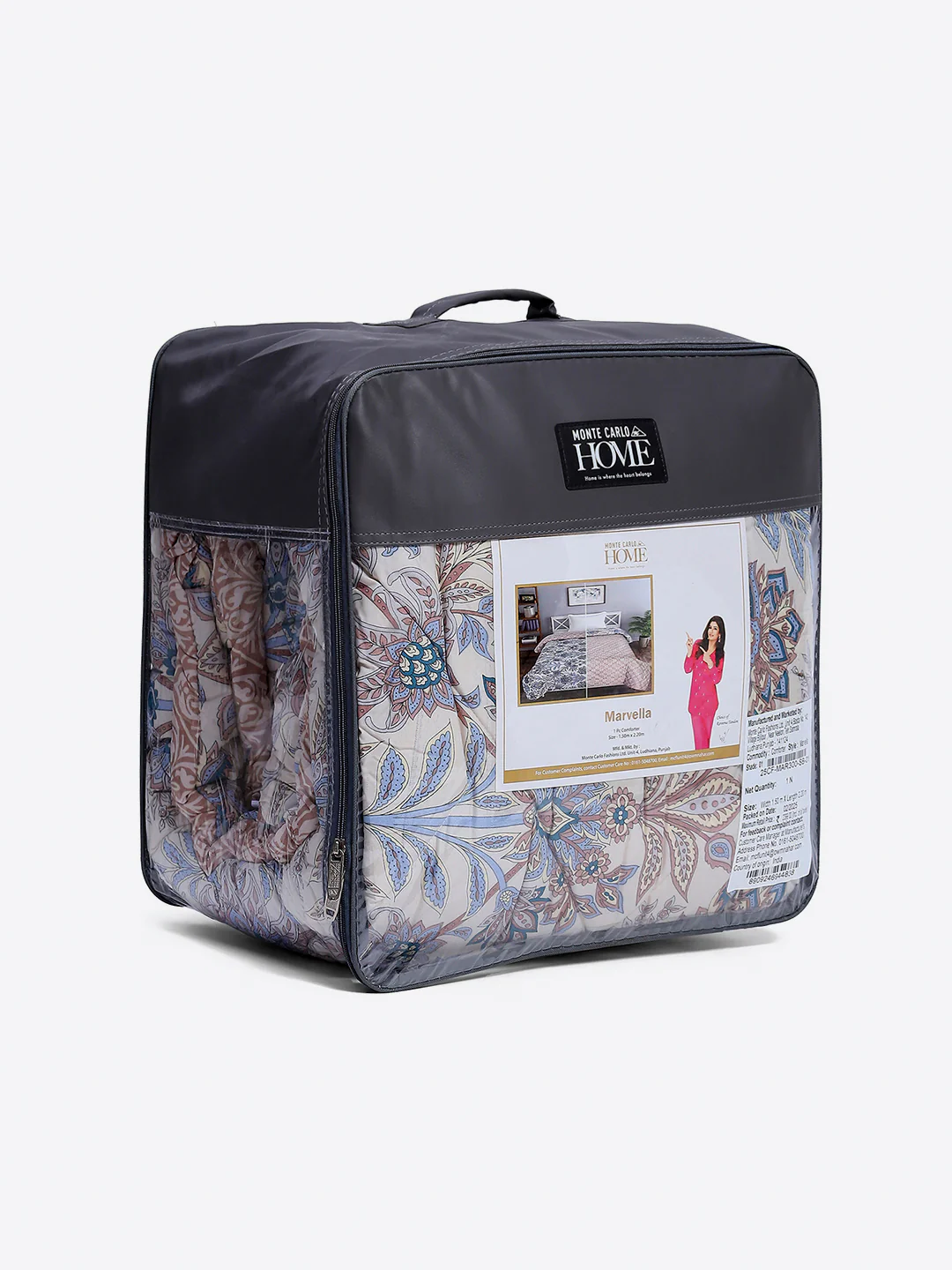 Printed Single Bed 3 Ply Comforter for AC Room - (Marvella) - Image 11