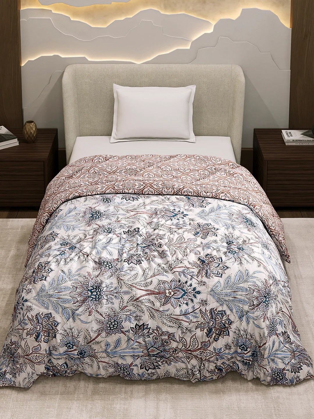 Printed Single Bed 3 Ply Comforter for AC Room - (Marvella) - Image 3