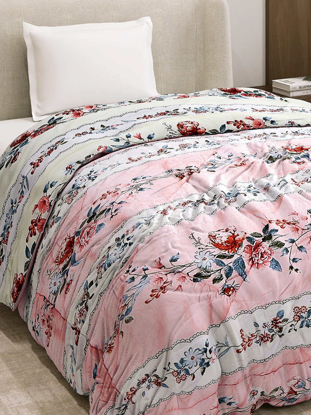 Printed Single Bed 3 Ply Comforter for AC Room - (Marvella) - Image 6