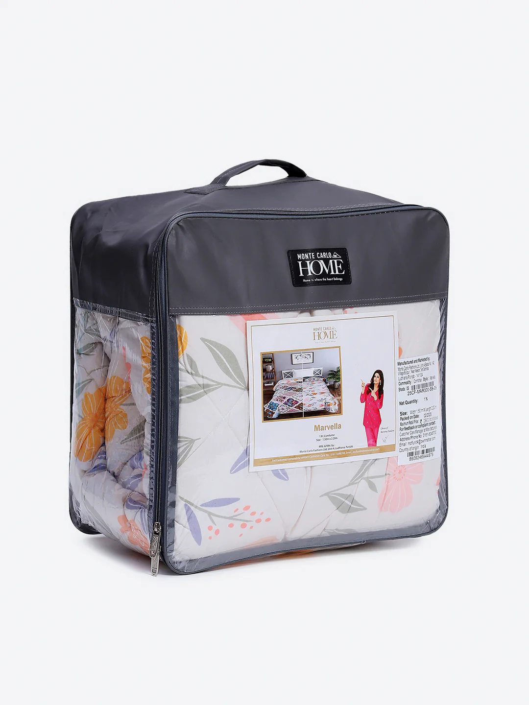 Printed Single Bed 3 Ply Comforter for AC Room - (Marvella) - Image 11