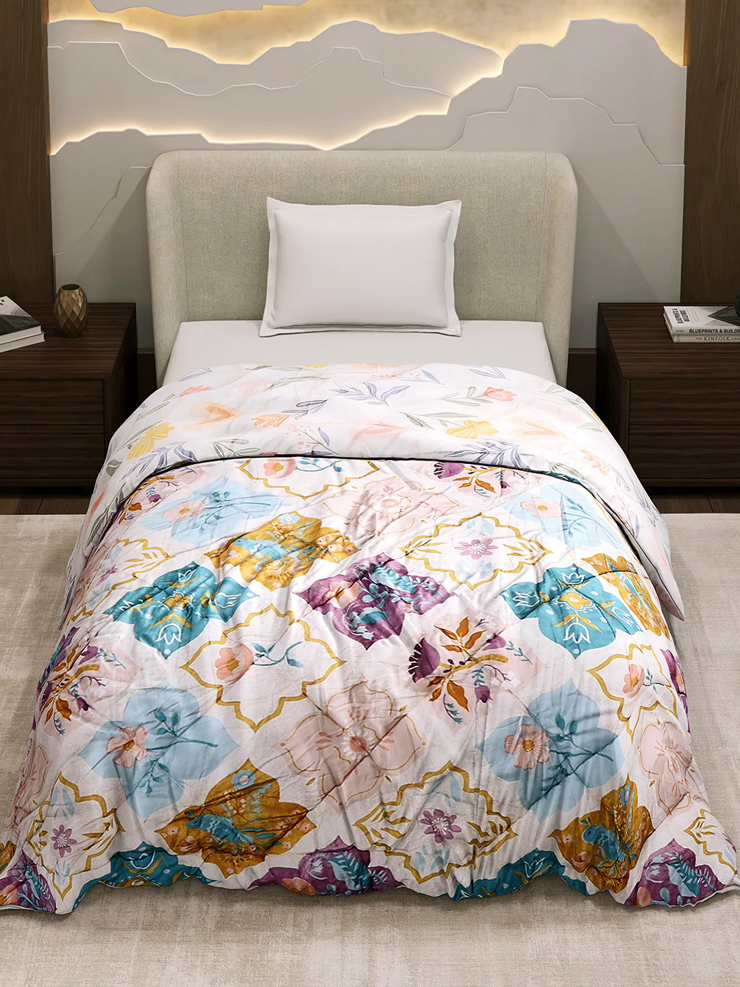 Printed Single Bed 3 Ply Comforter for AC Room - (Marvella) - Image 3