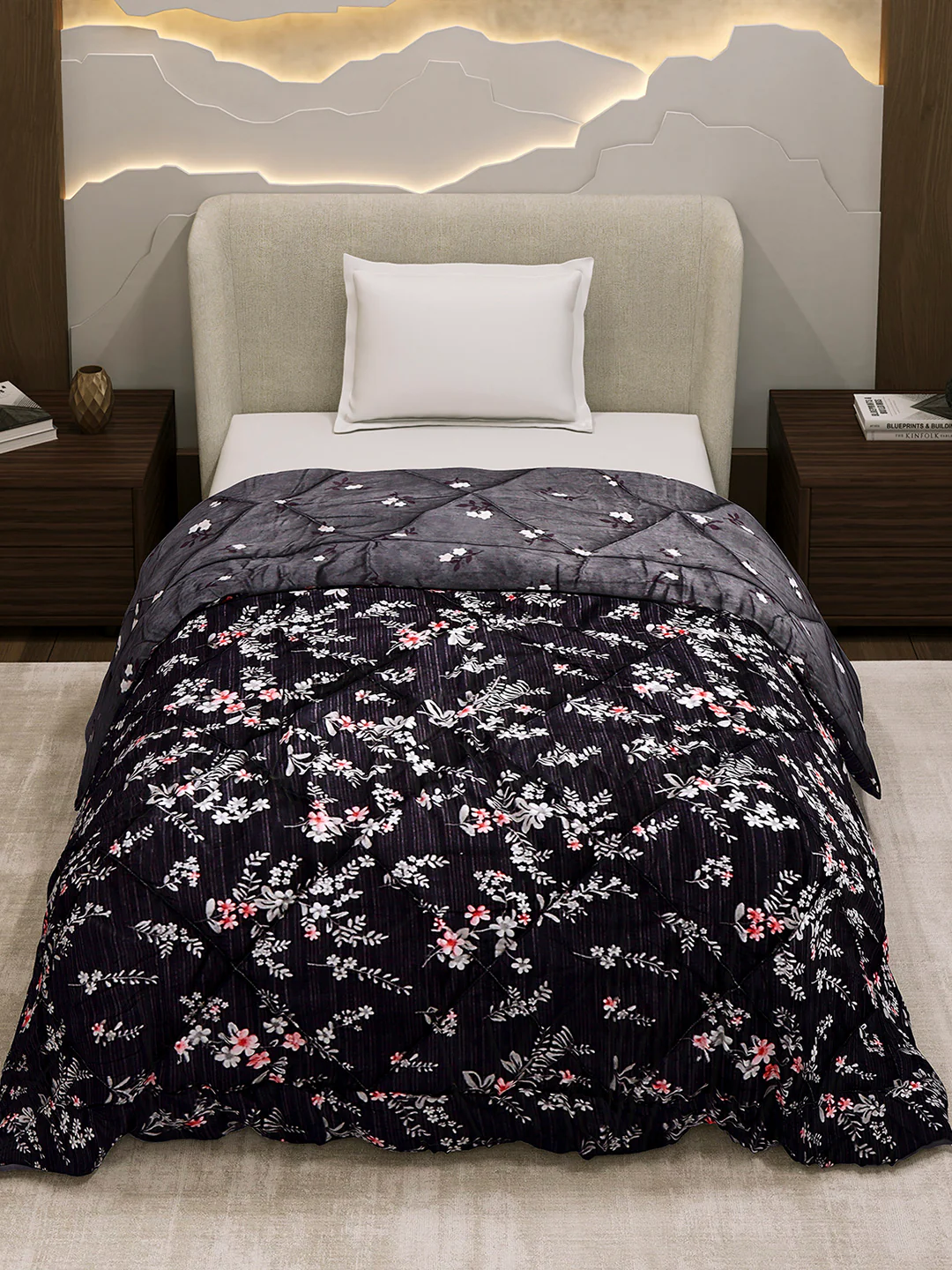 Printed Single Bed 3 Ply Comforter for AC Room - (Marvella) - Image 3