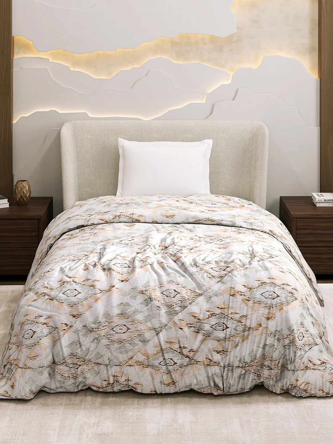 Printed Single Bed 3 Ply Comforter for AC Room - (Marvella) - Image 2