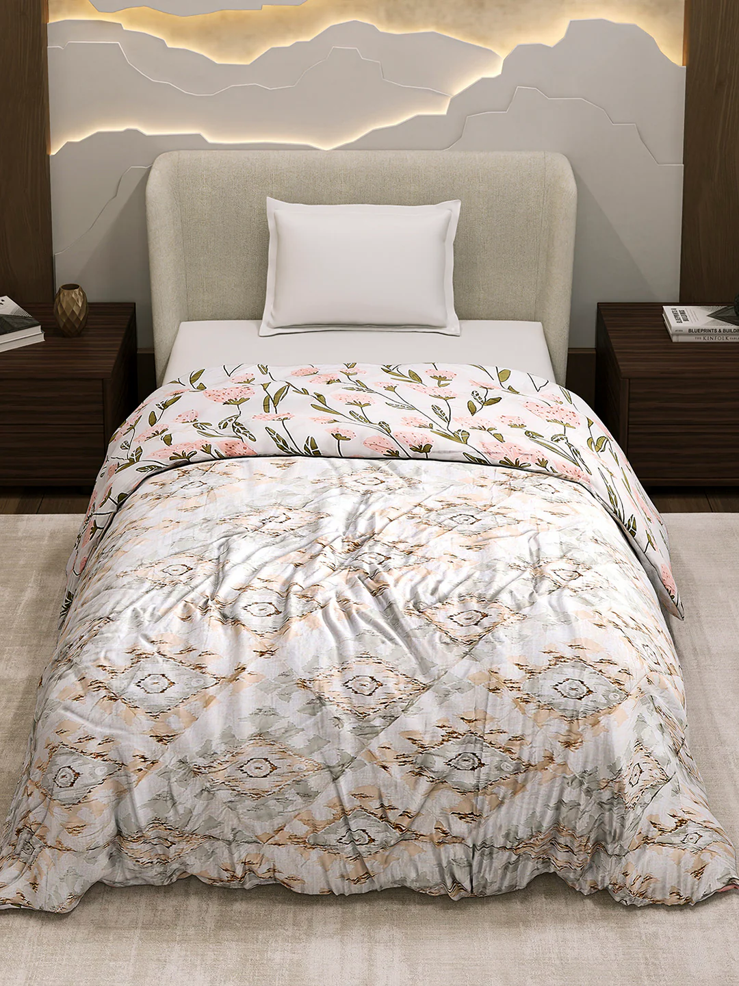 Printed Single Bed 3 Ply Comforter for AC Room - (Marvella) - Image 3