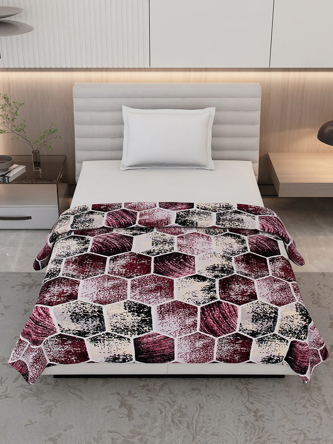 Printed Single Bed 300 GSM Blanket for AC Room - (Blubell) - Image 2