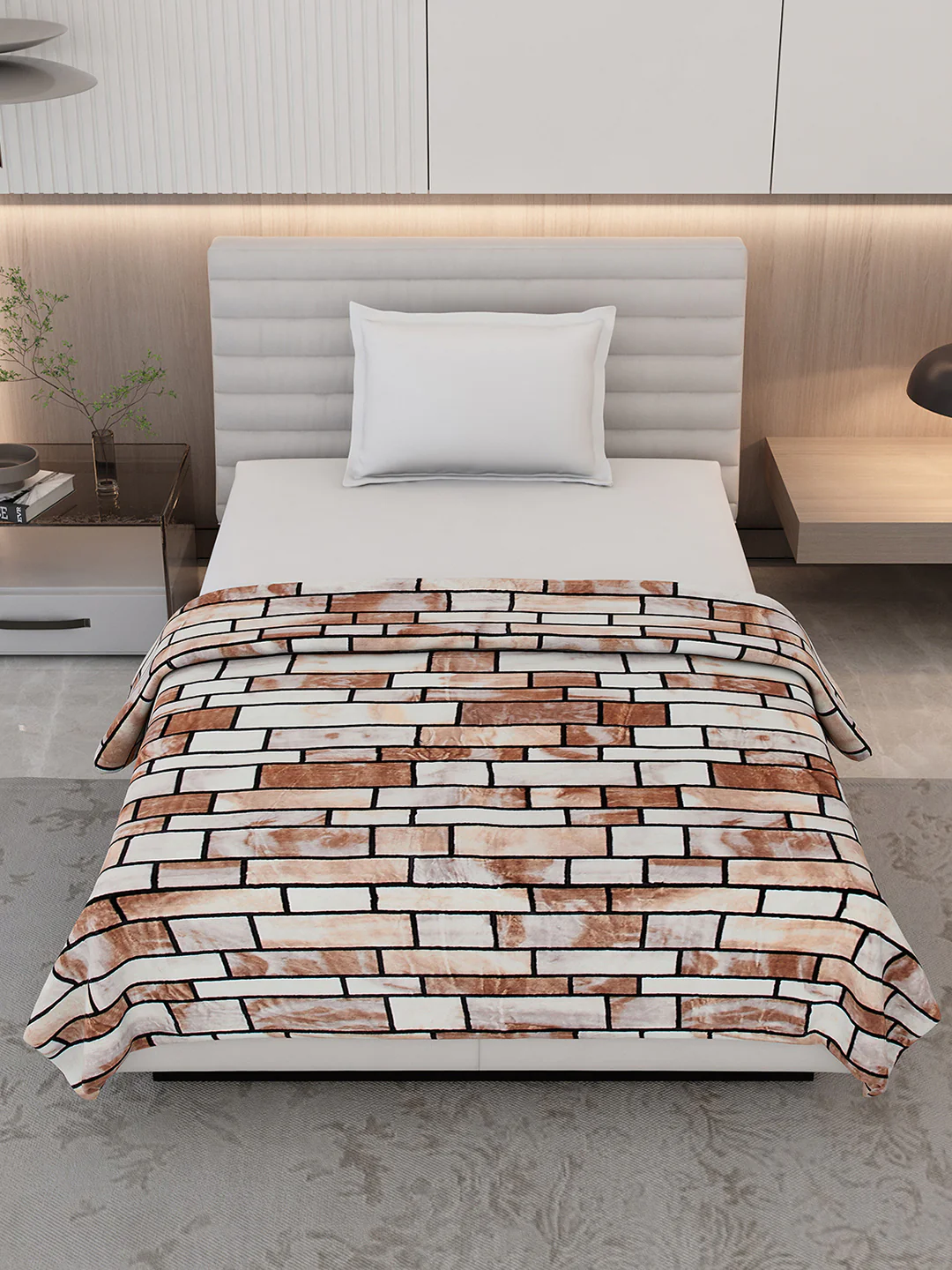 Printed Single Bed 300 GSM Blanket for AC Room - (Blubell) - Image 2