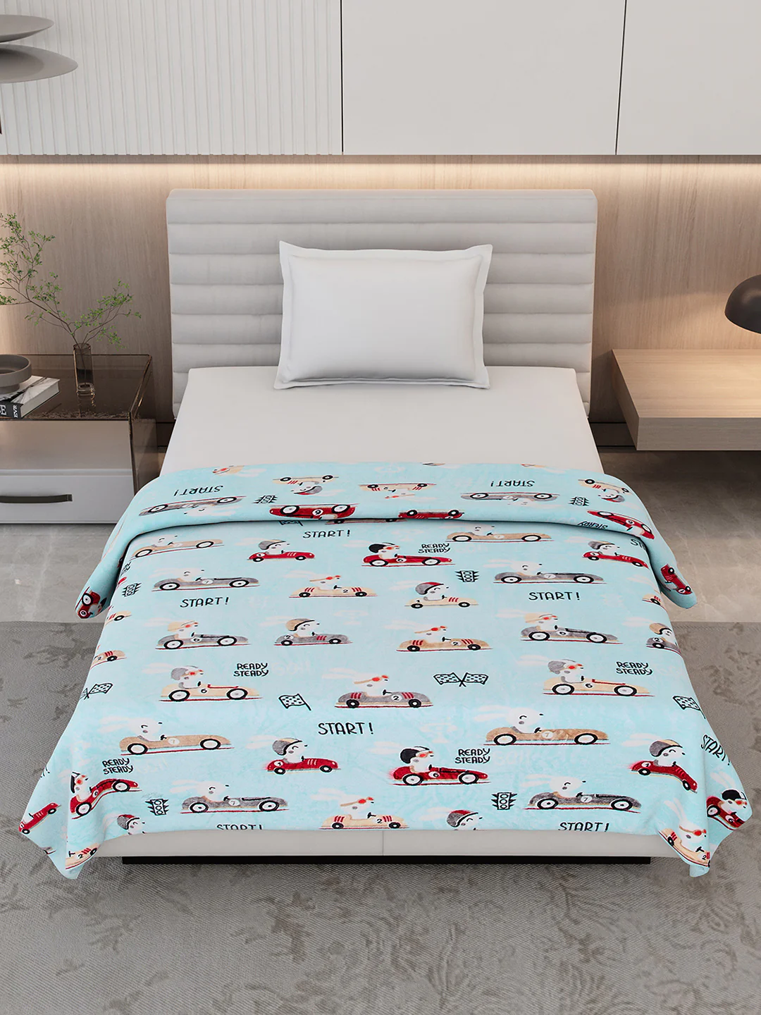 Printed Single Bed 300 GSM Blanket for AC Room - (Ellis) - Image 2