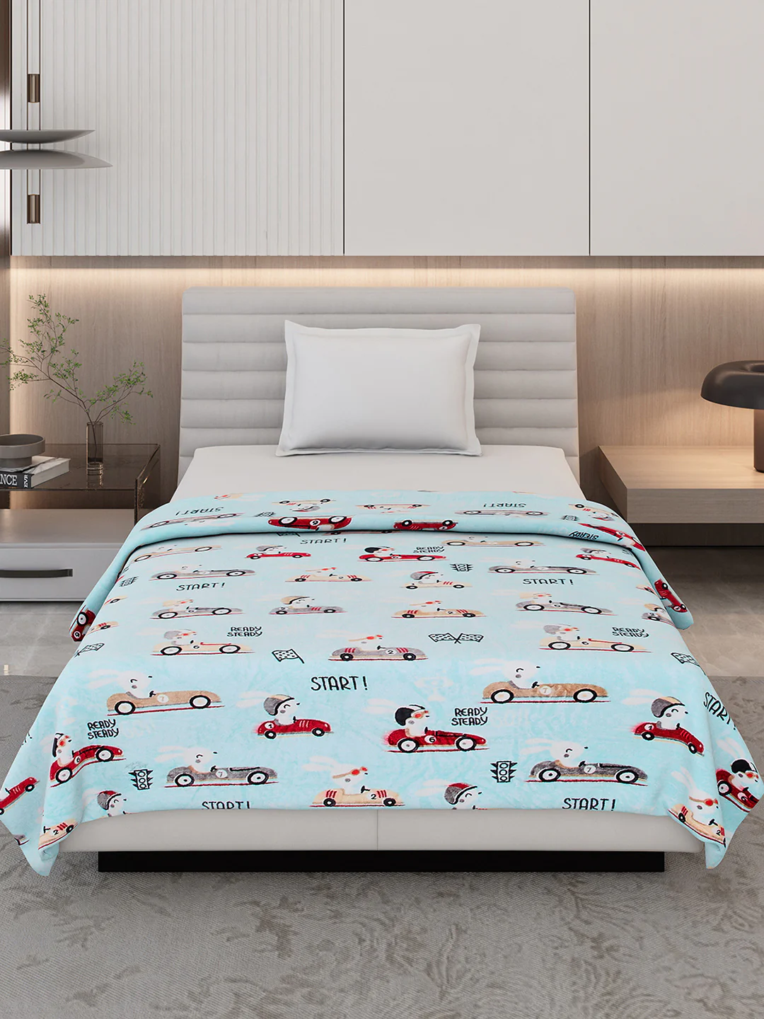 Printed Single Bed 300 GSM Blanket for AC Room - (Ellis) - Image 3