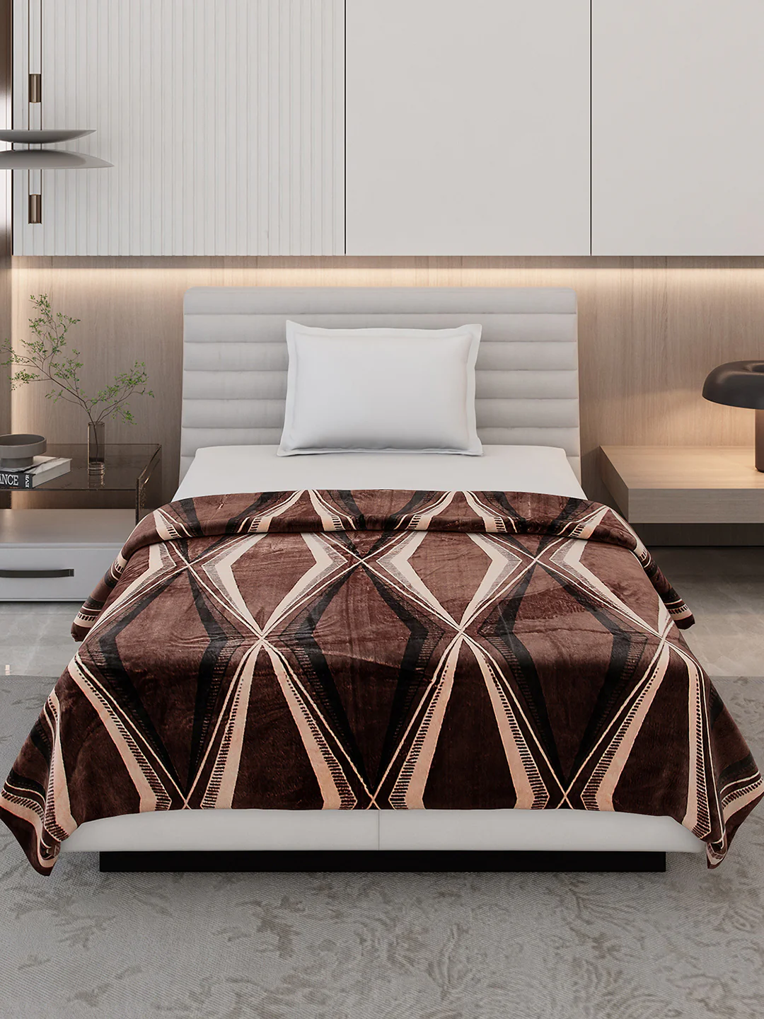 Printed Single Bed 300 GSM Blanket for AC Room - (Legacy) - Image 3