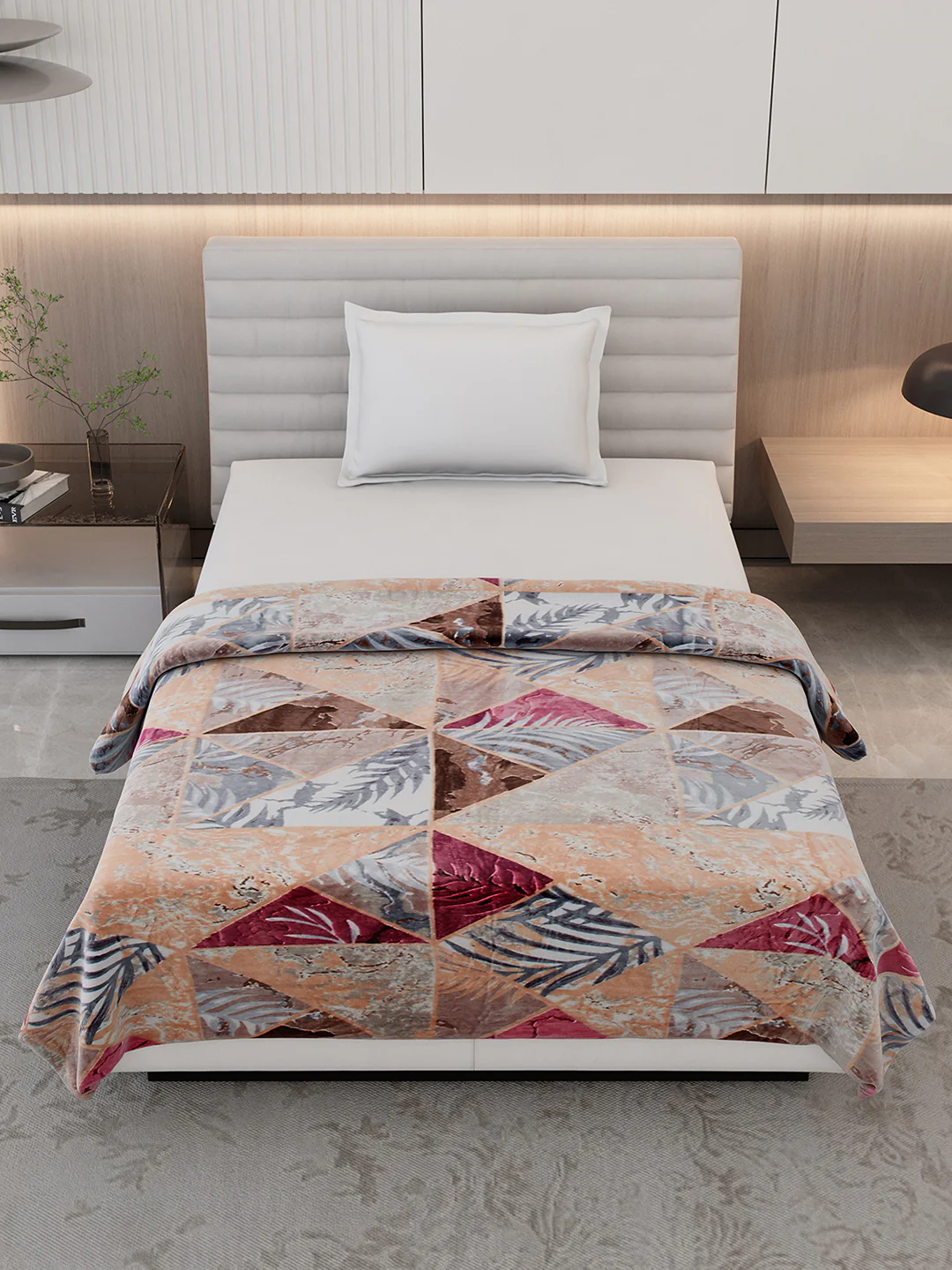 Printed Single Bed 300 GSM Blanket for AC Room - (Legacy) - Image 2