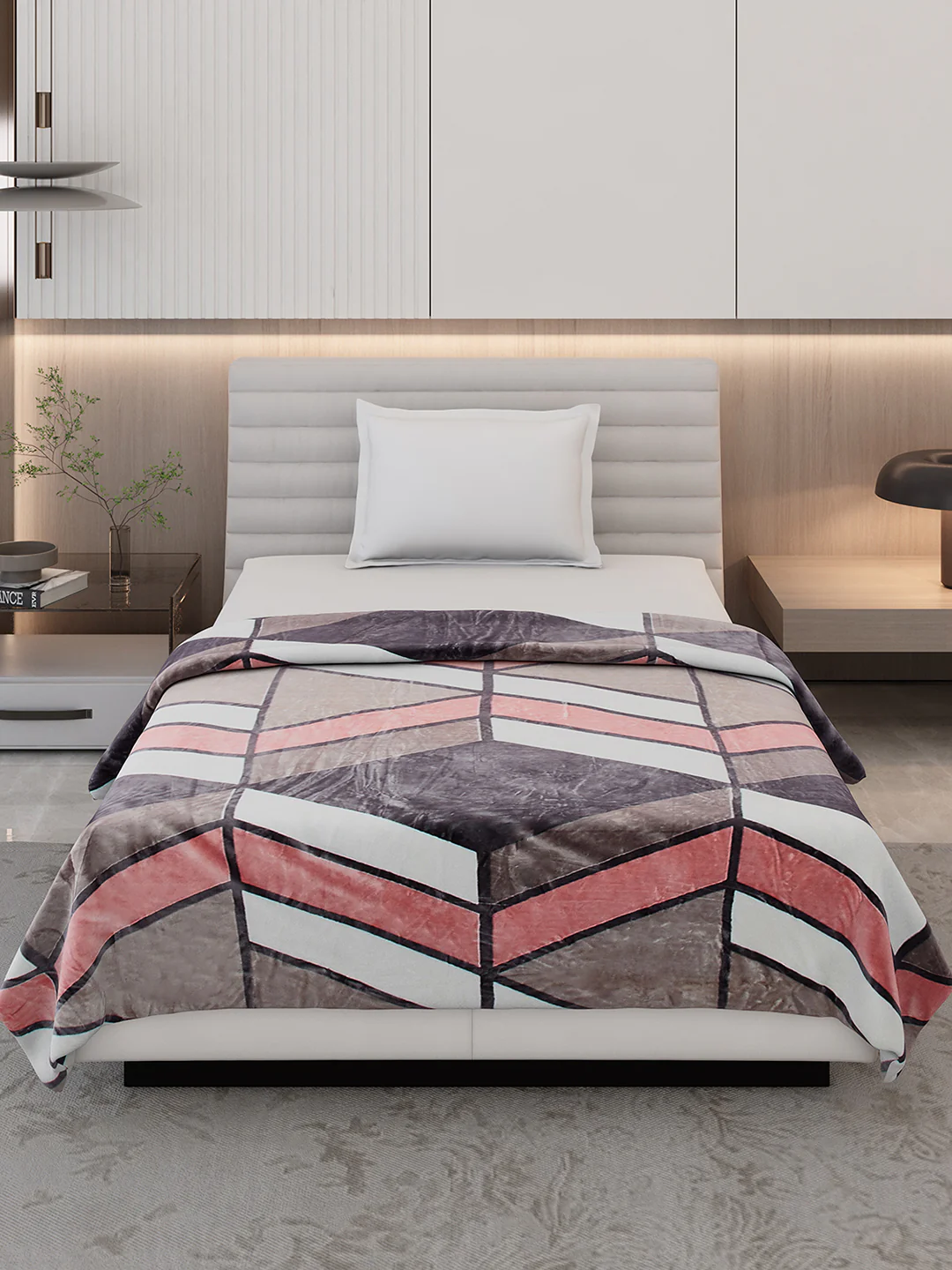Printed Single Bed 300 GSM Blanket for AC Room - (Legacy) - Image 3