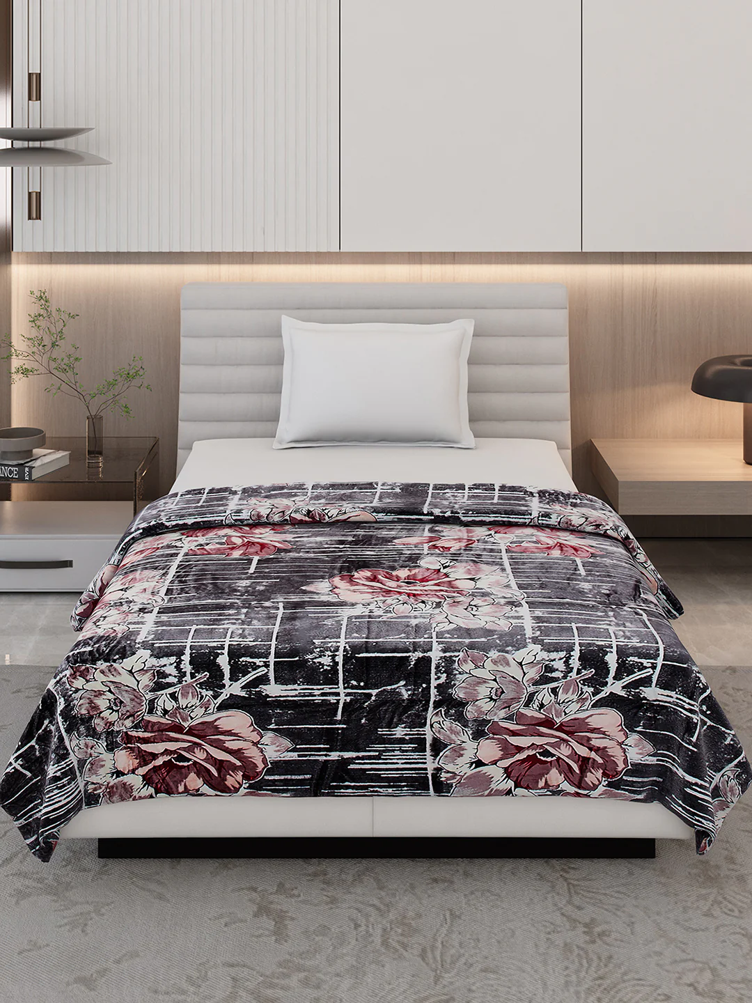 Printed Single Bed 350 GSM Blanket for AC Room - (Nicole) - Image 3