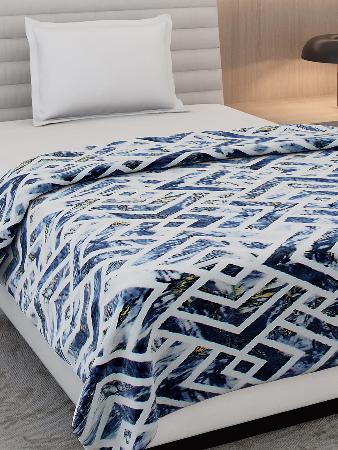 Printed Single Bed 350 GSM Blanket for AC Room - (Nicole) - Image 4