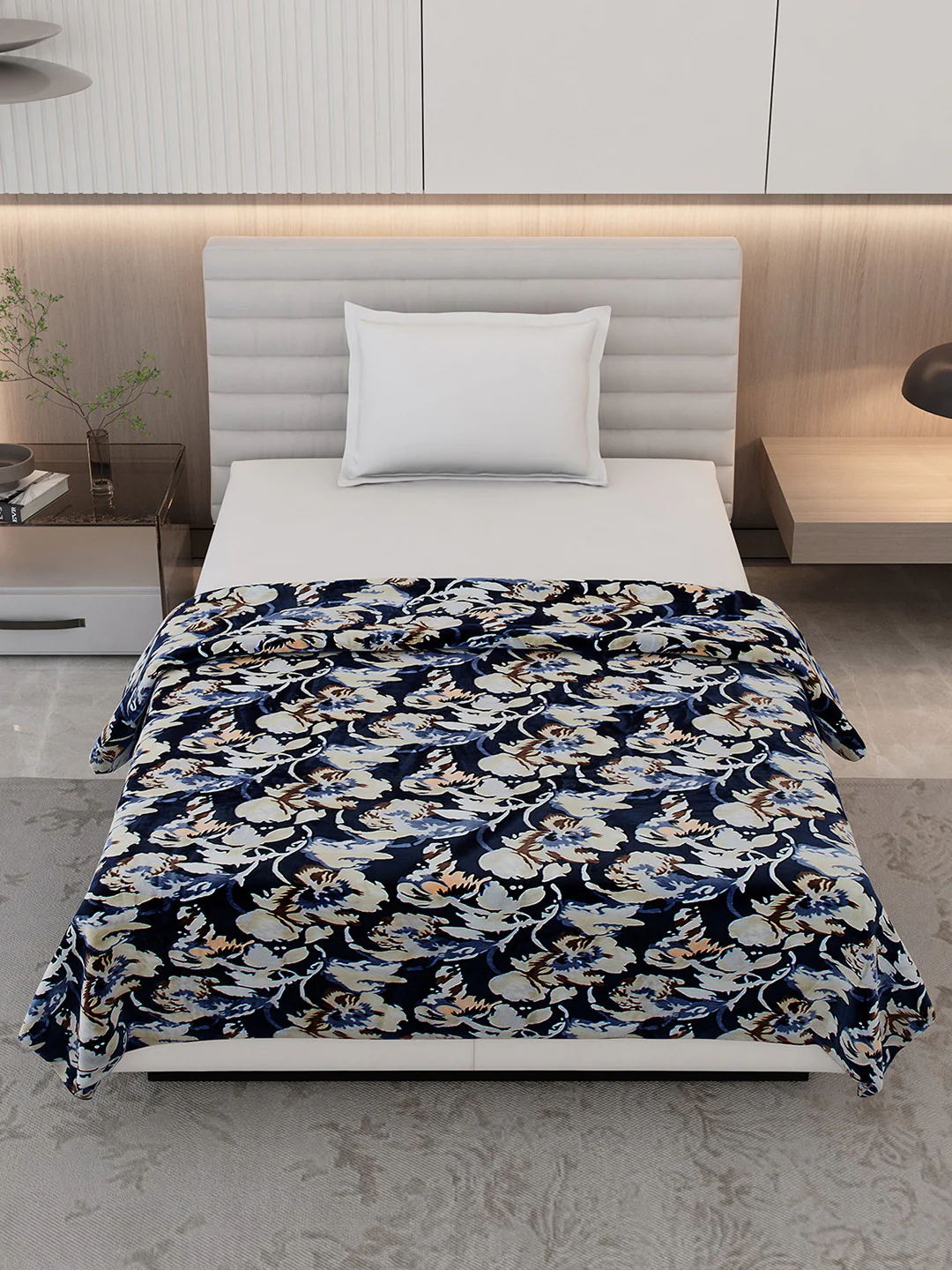 Printed Single Bed 350 GSM Blanket for AC Room - (Nicole) - Image 2