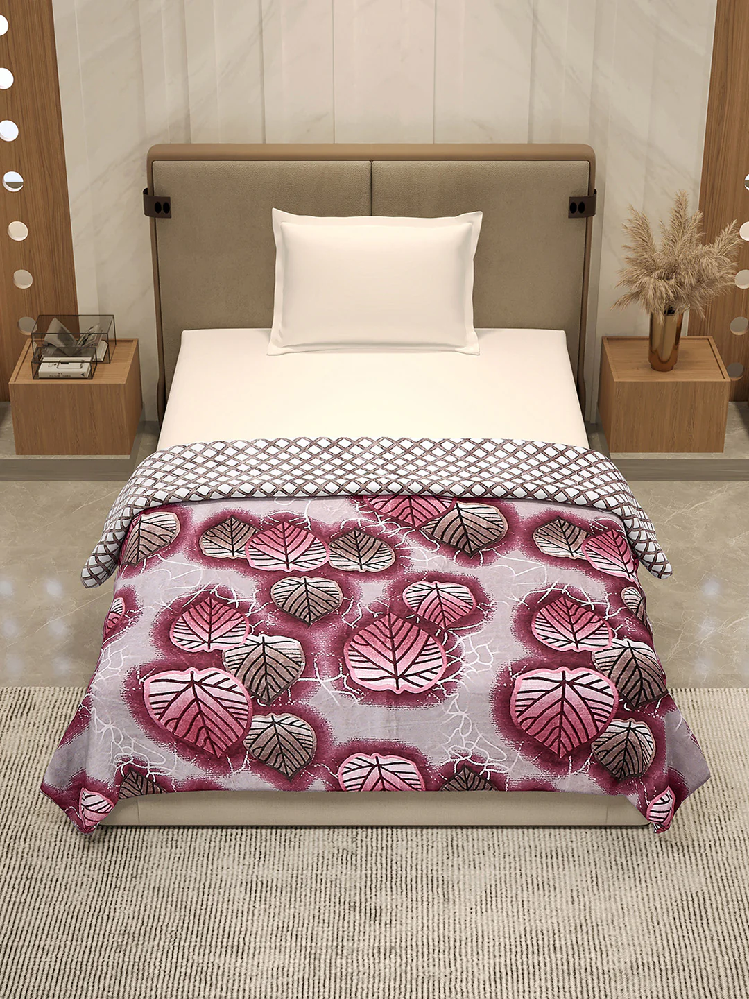 Printed Single Bed 350 GSM Blanket for AC Room - (Paramount) - Image 2